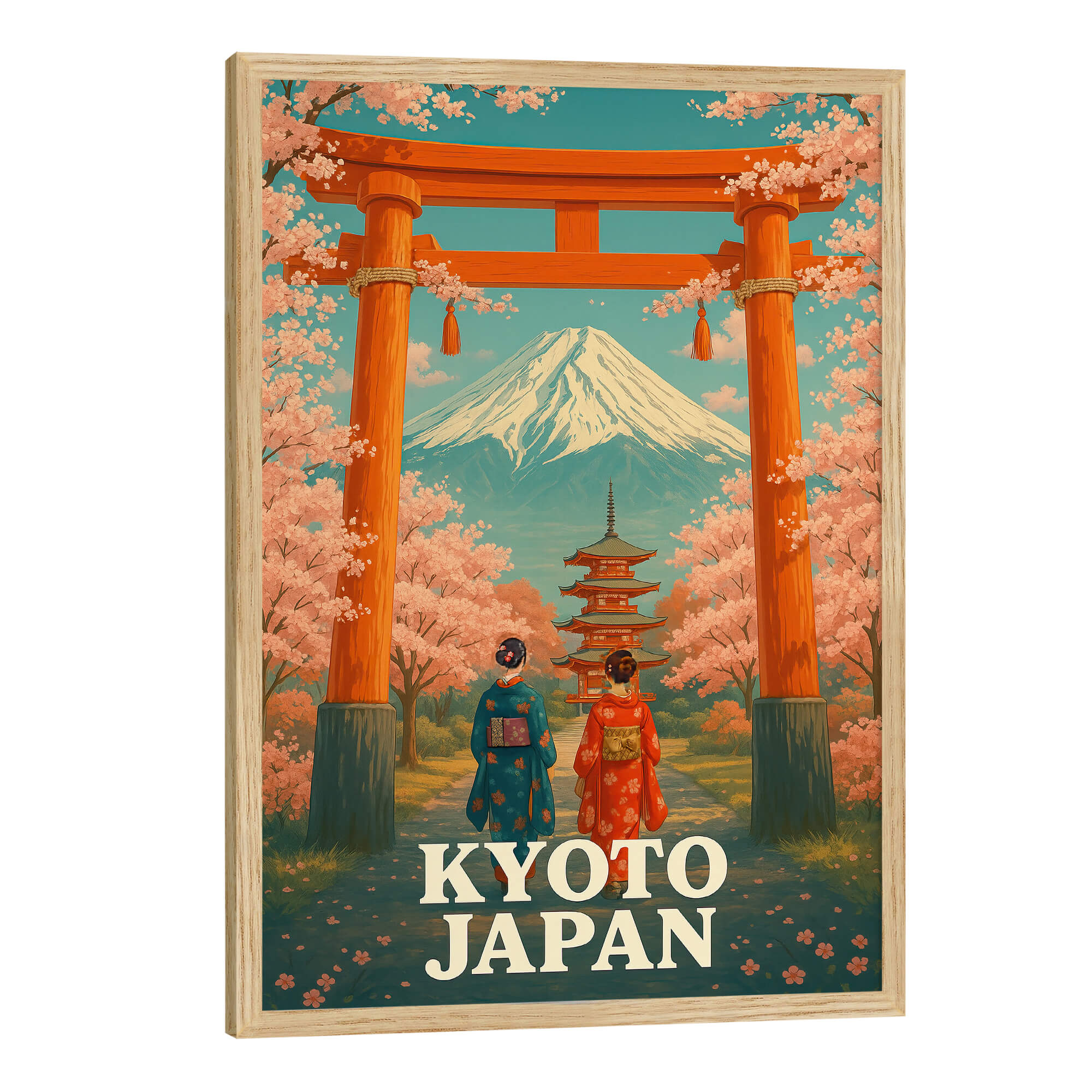 Kyoto Pathway Travel Poster