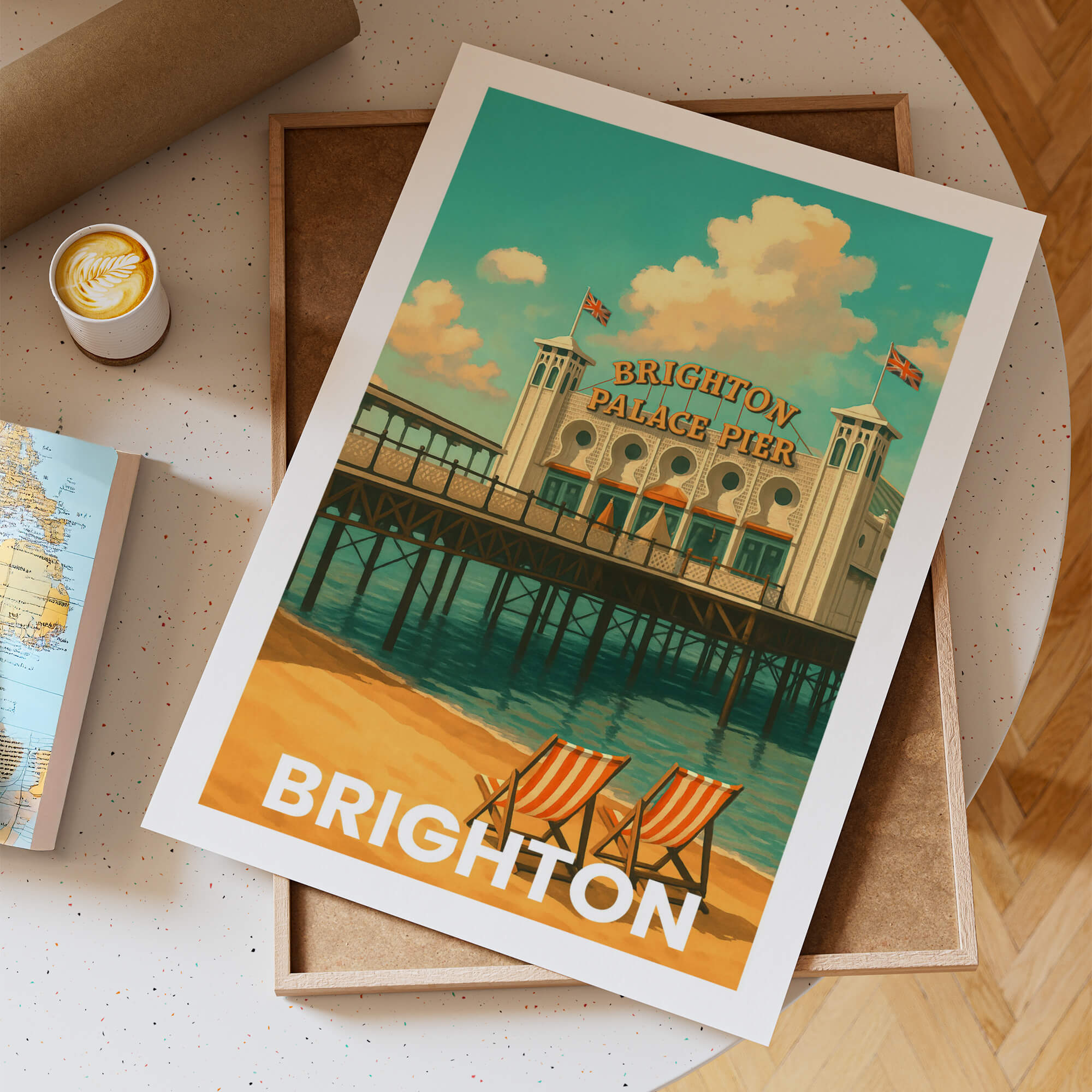 Brighton Vintage City Travel Poster