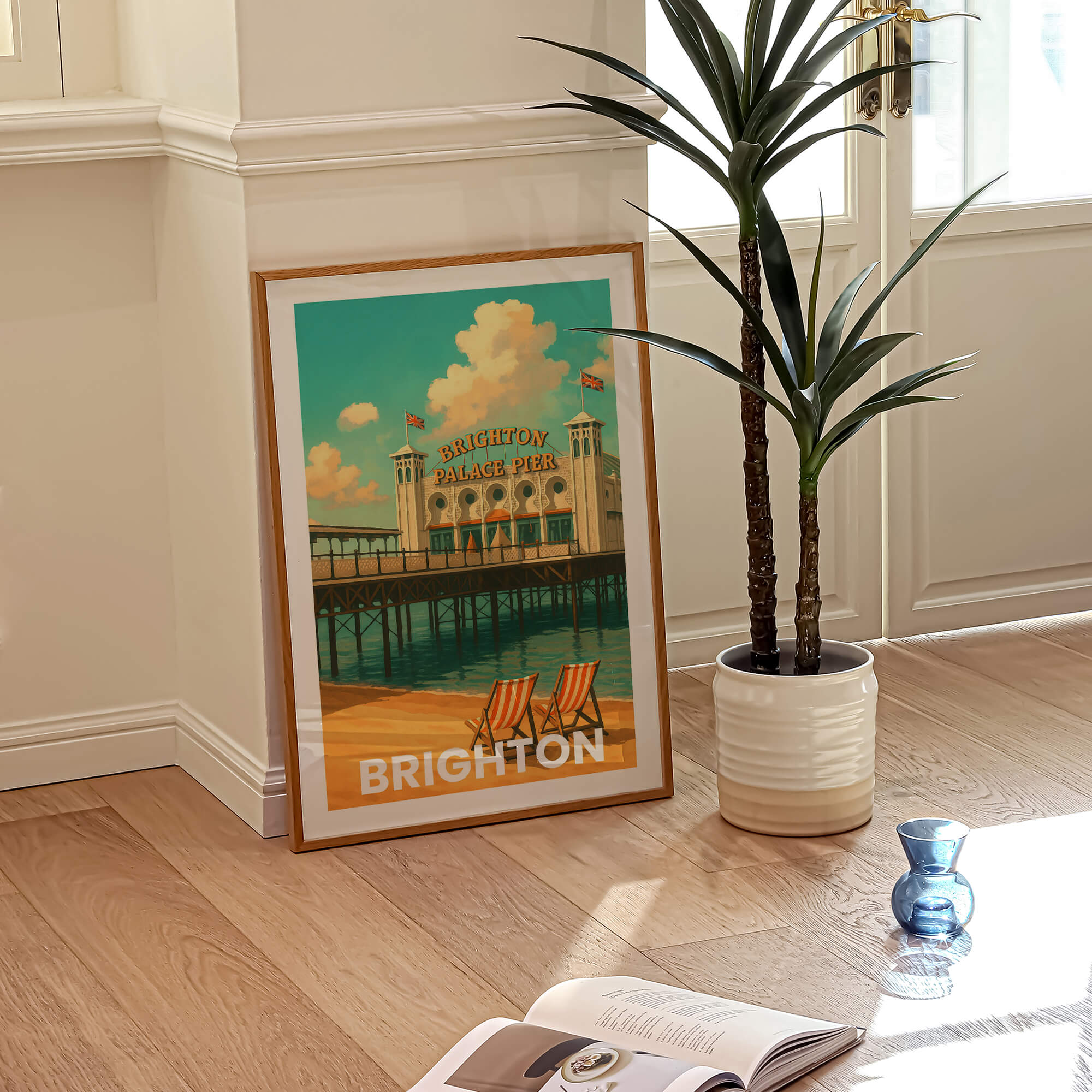 Brighton Vintage City Travel Poster