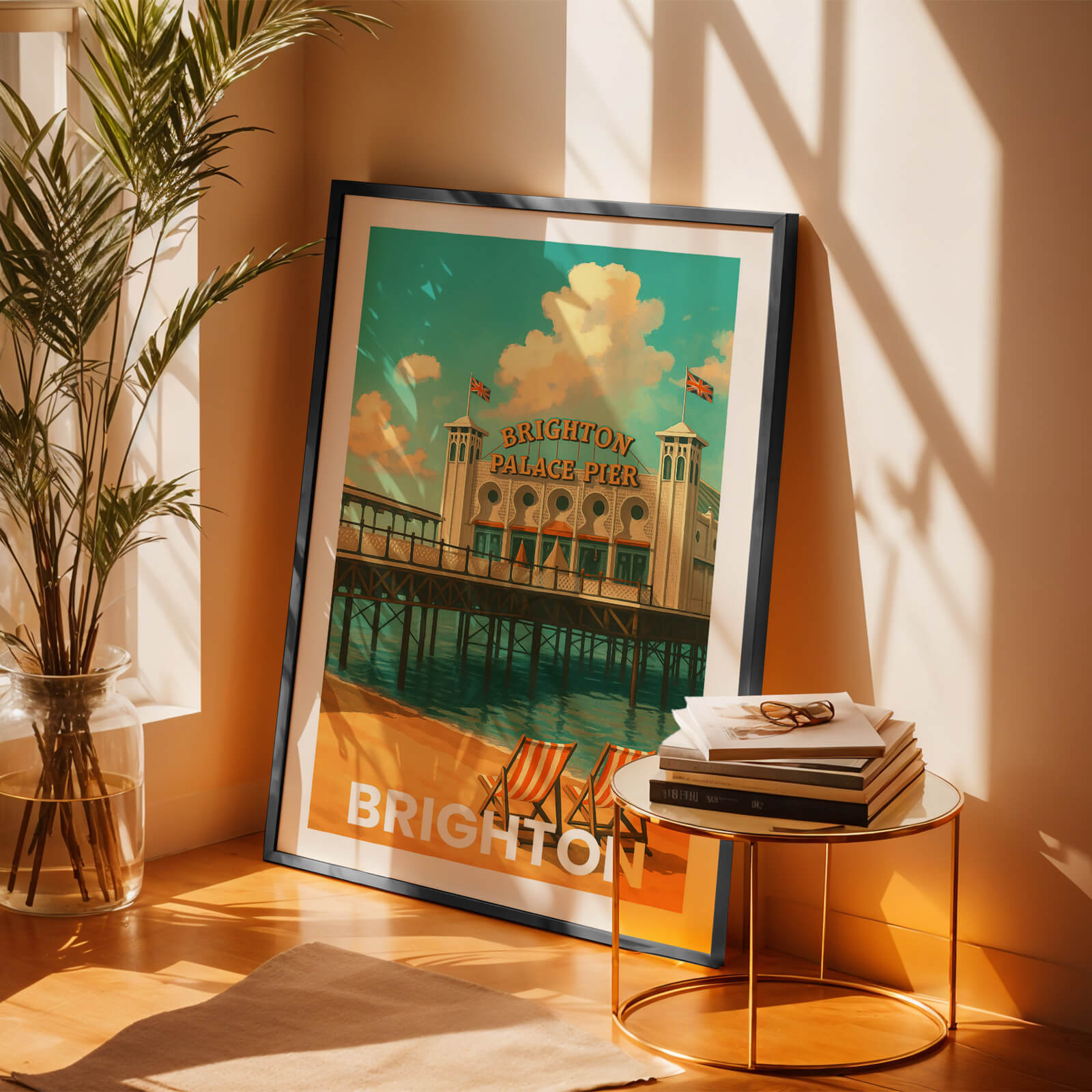 Brighton Vintage City Travel Poster