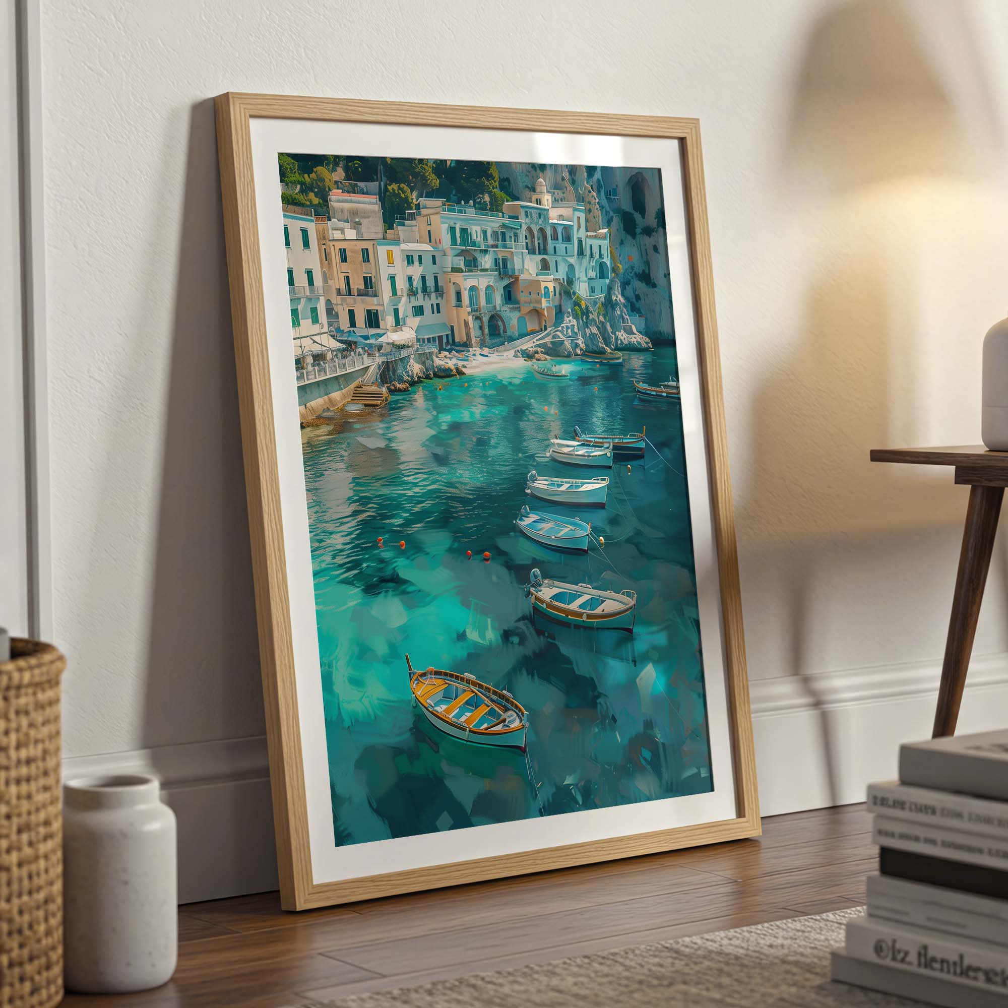Capri Marina Boats Poster