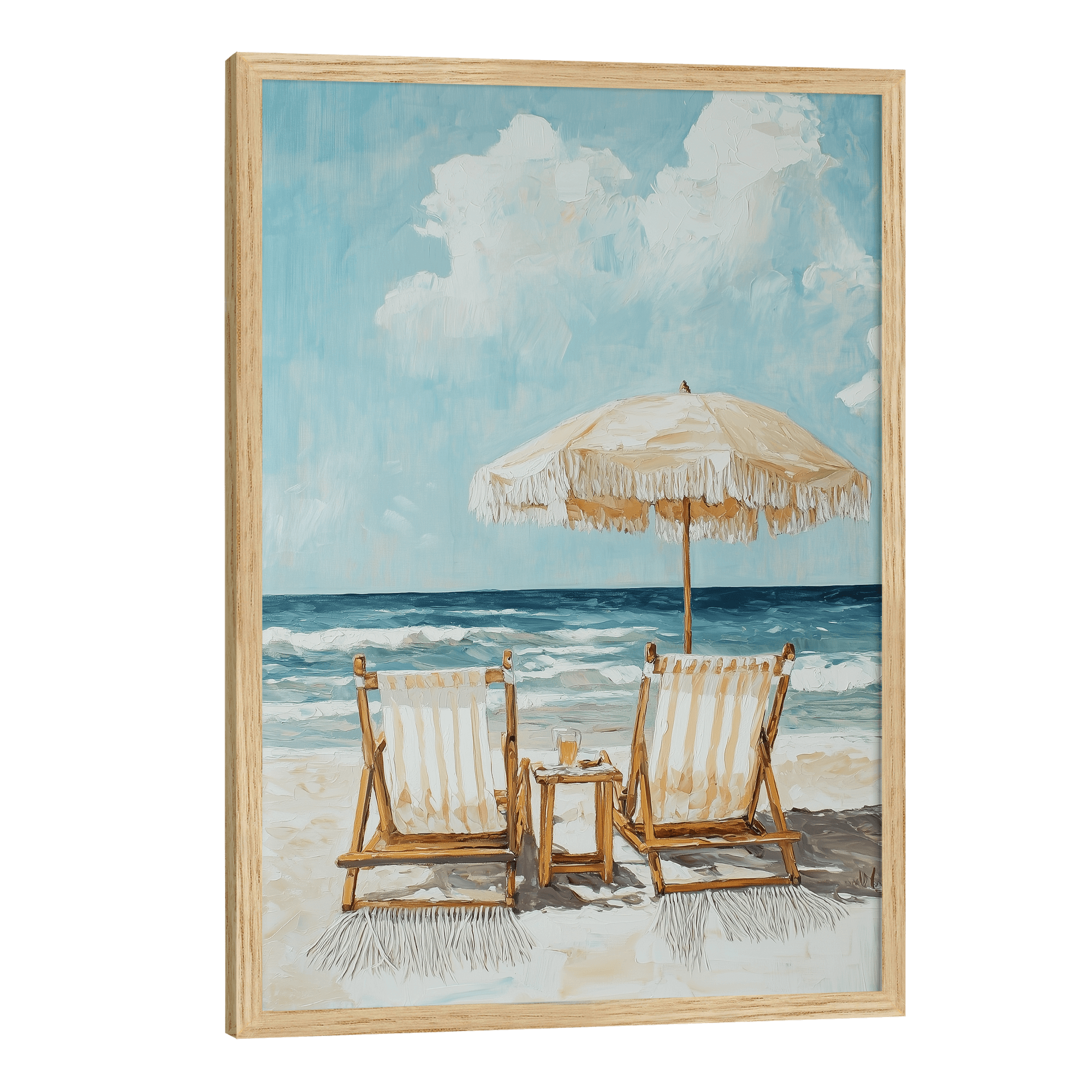 Deckchairs In The Sun Poster