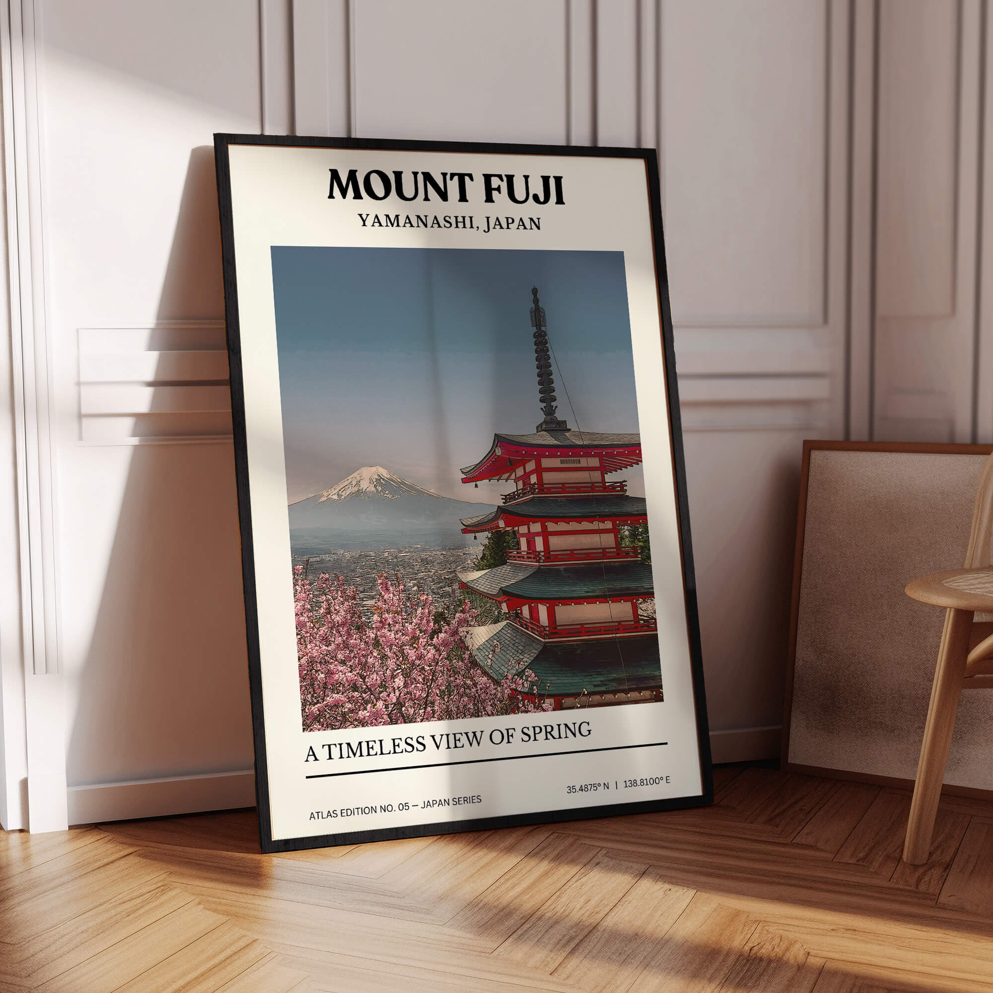 Mount Fuji in Bloom Travel Poster