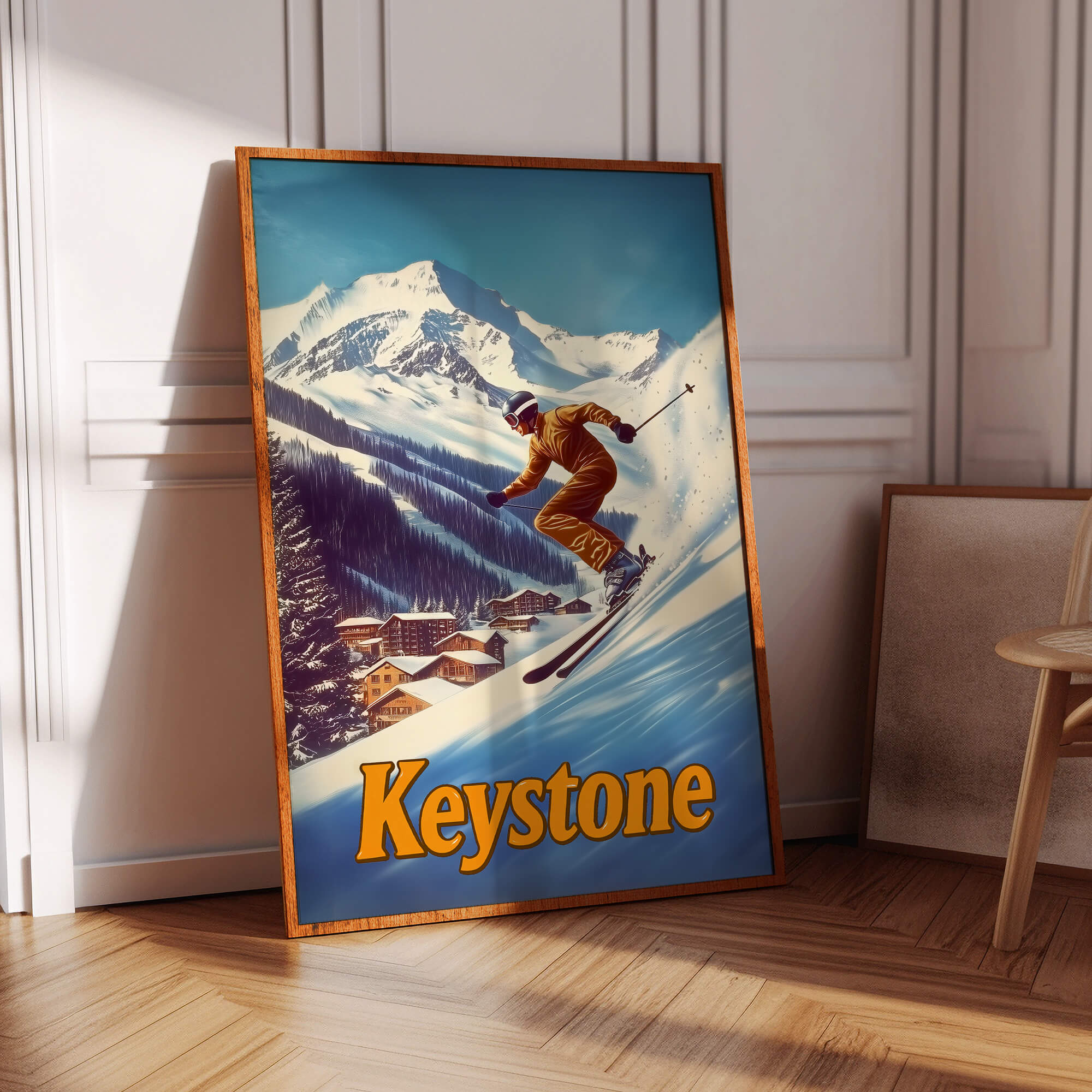 Keystone, Colorado Vintage Ski Travel Poster