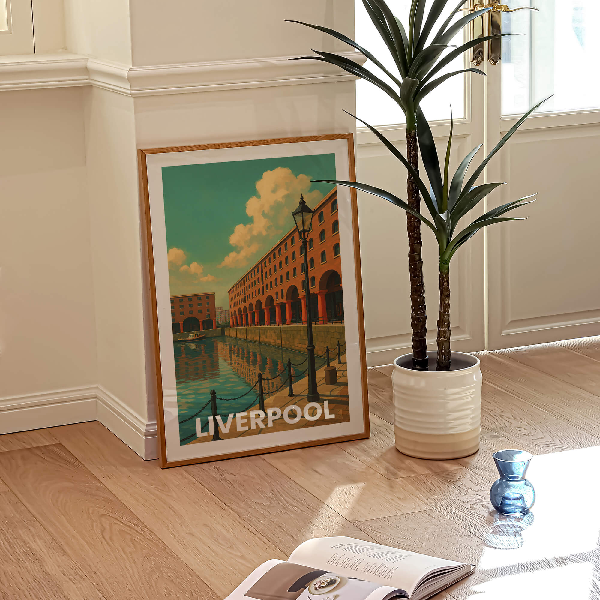 Liverpool Vintage City Travel Poster