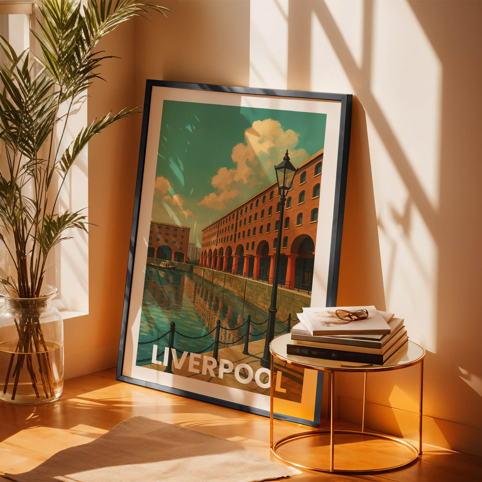 Liverpool Vintage City Travel Poster
