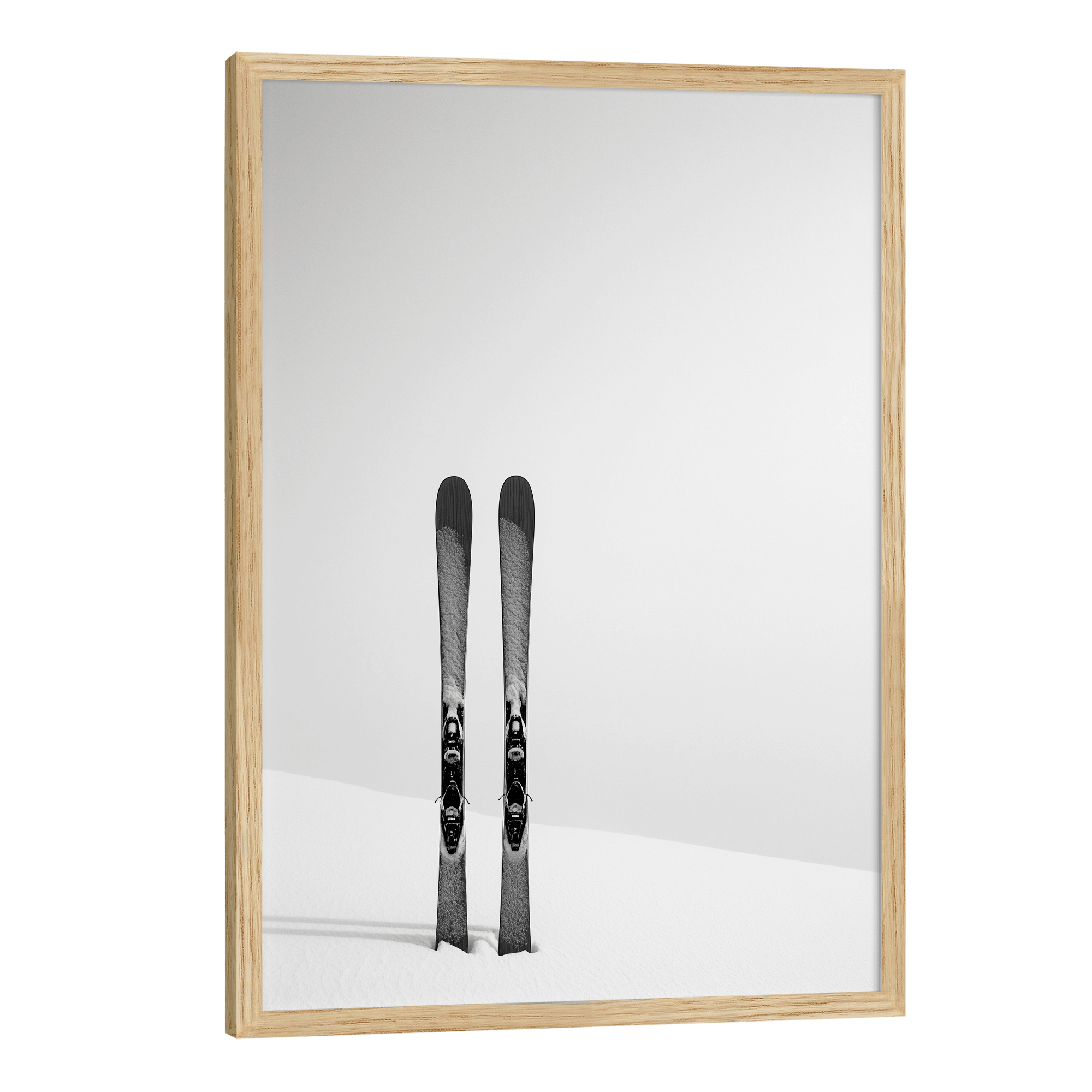 Lone Skis Poster