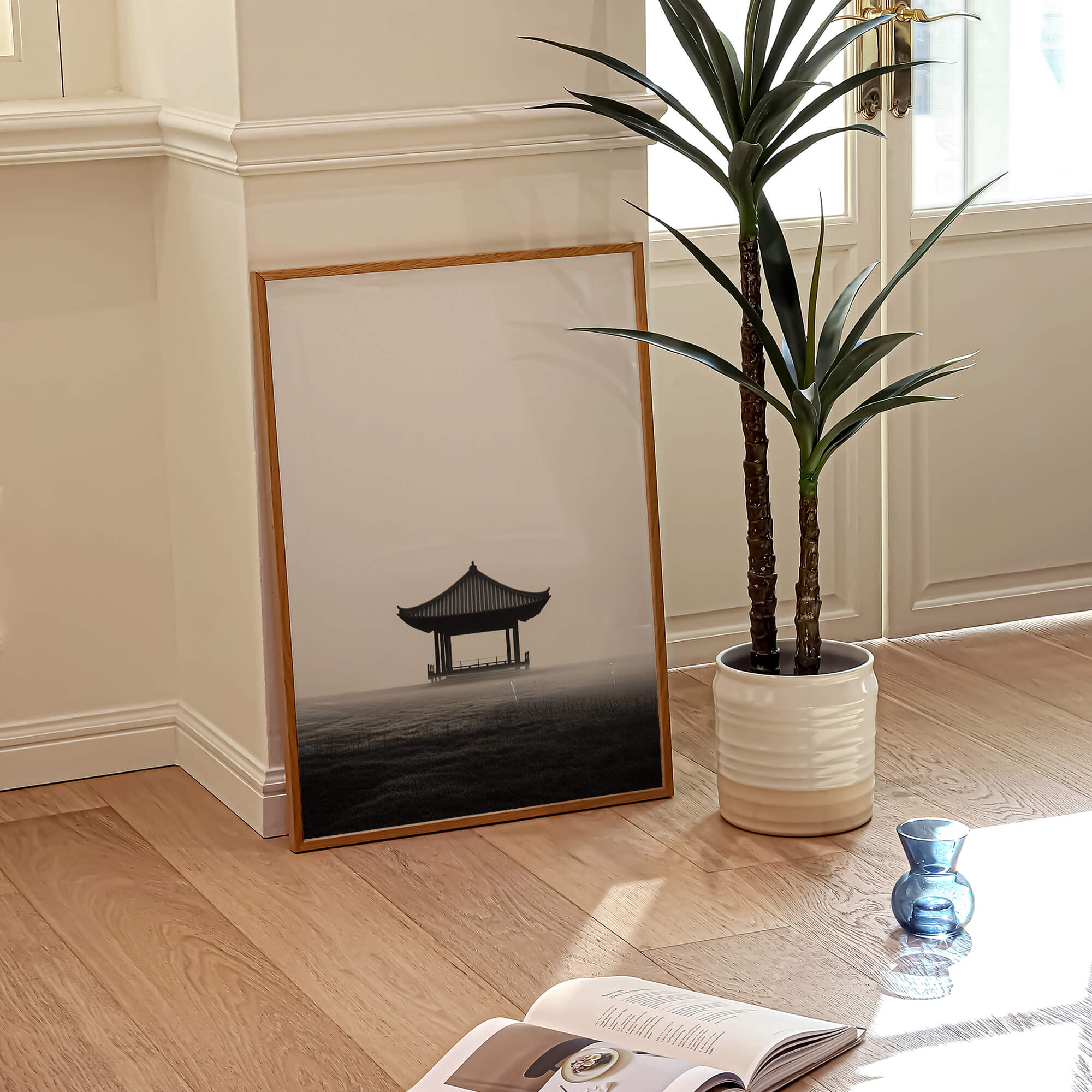 Misty Pavilion Poster