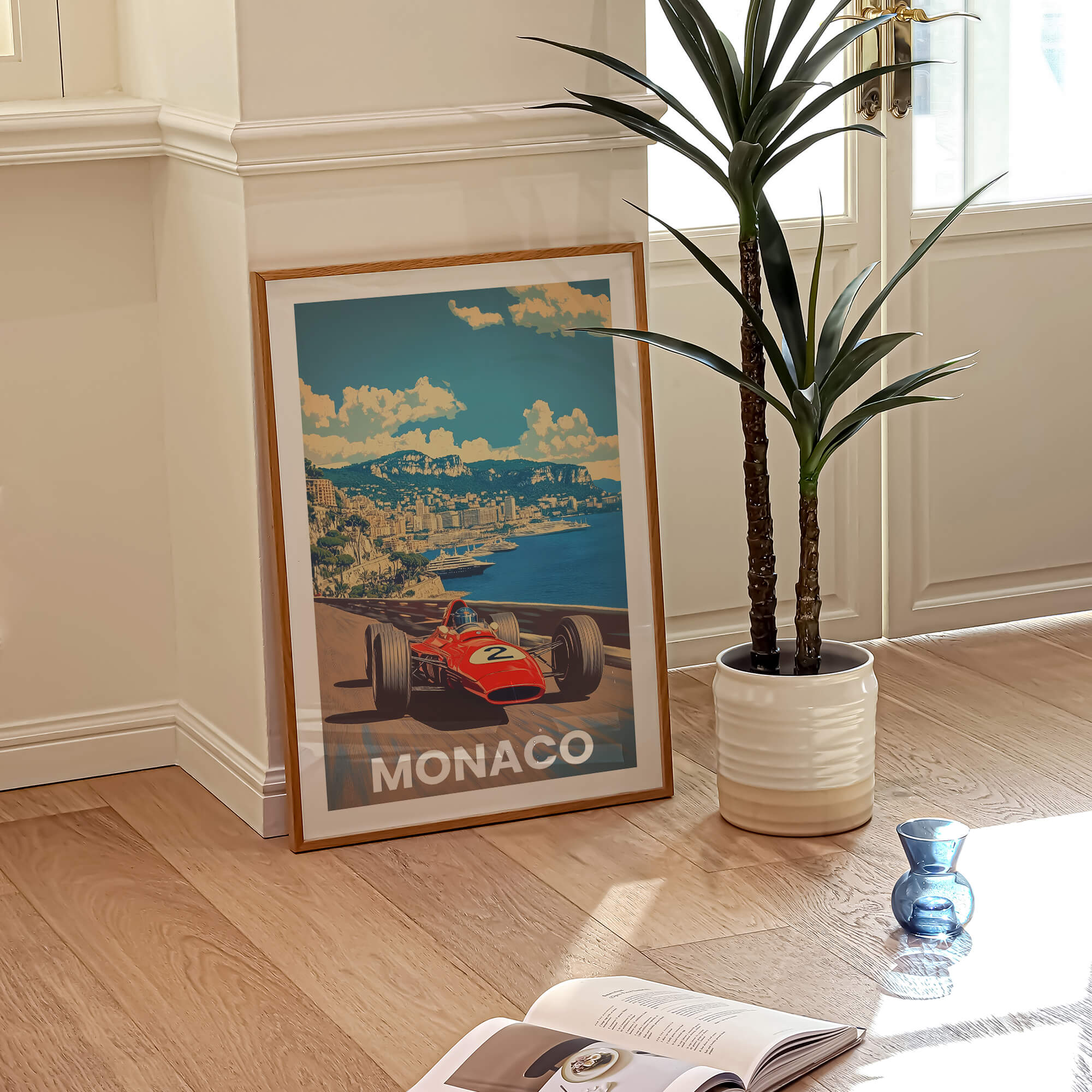 Monaco Vintage City Travel Poster