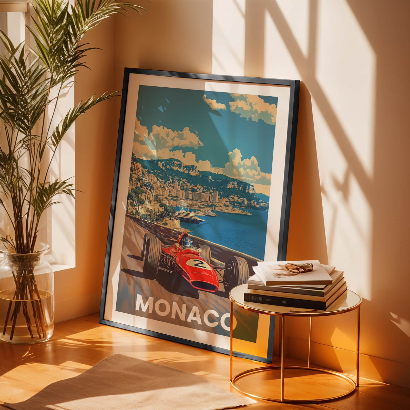 Monaco Vintage City Travel Poster