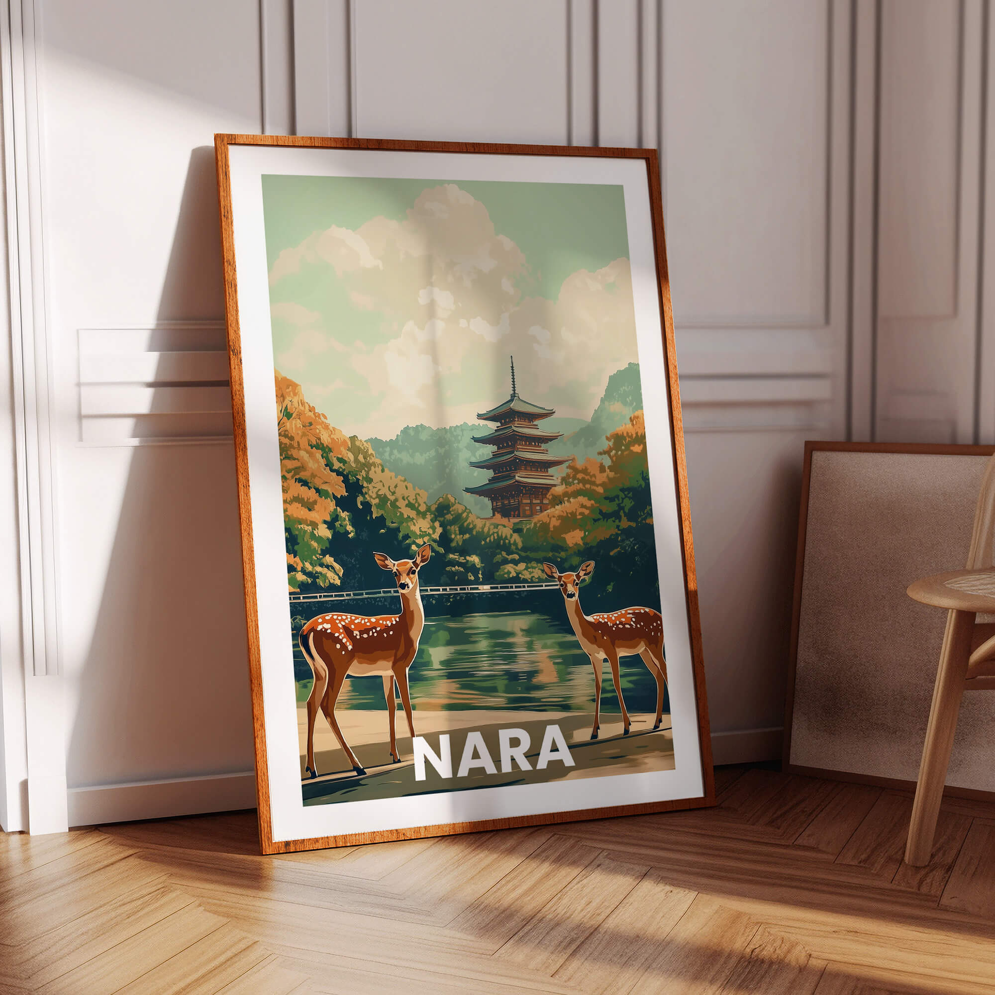 Nara Vintage City Travel Poster
