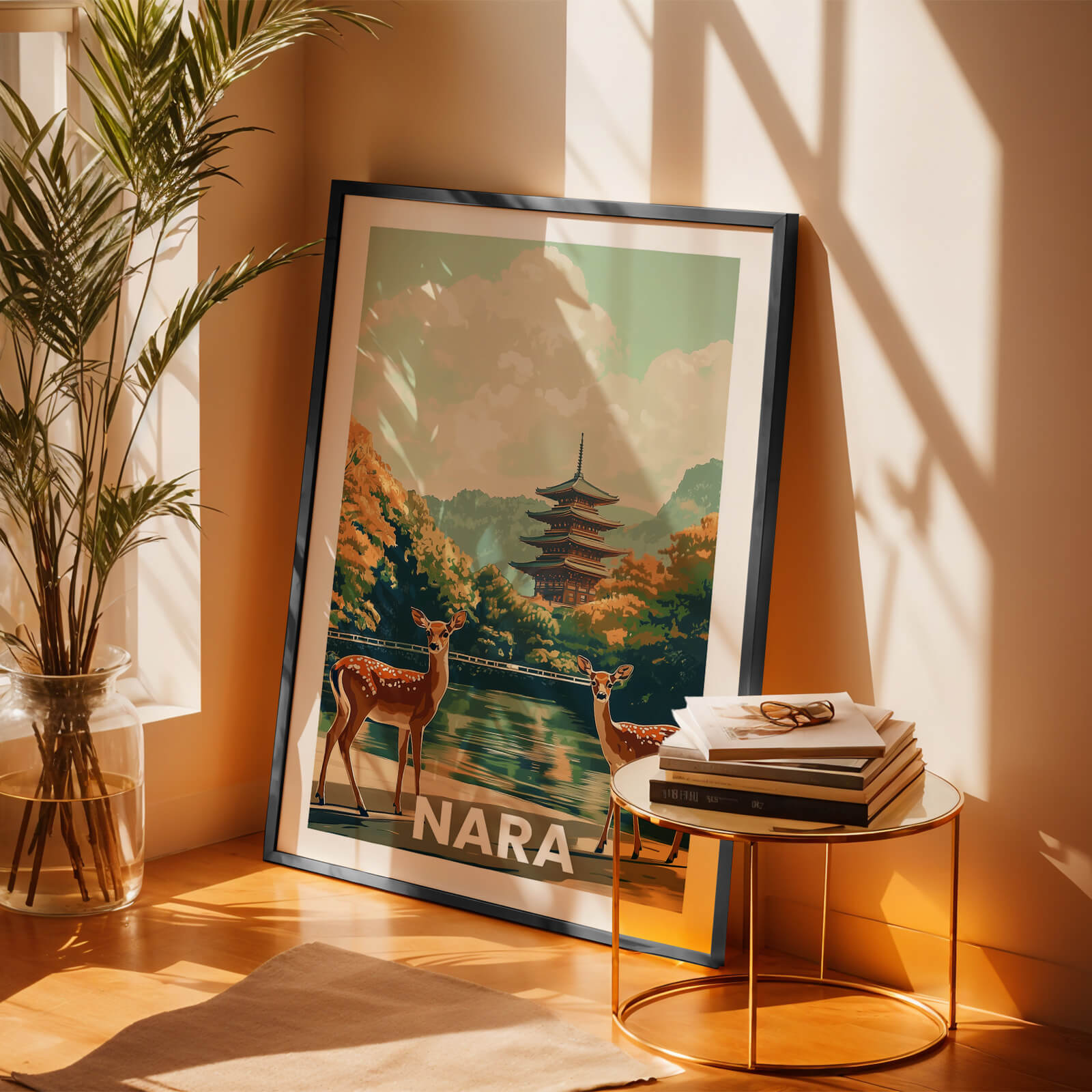 Nara Vintage City Travel Poster