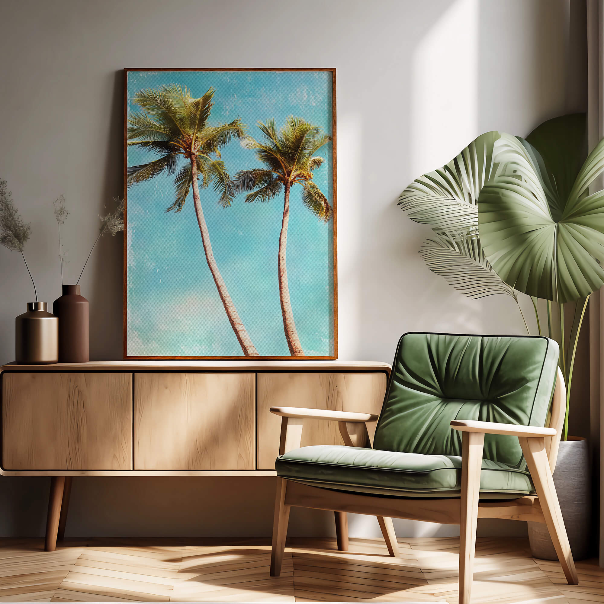 Vintage Cali Palms Poster