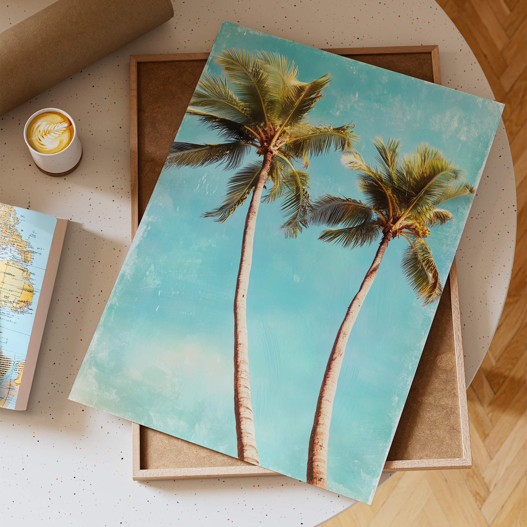 Vintage Cali Palms Poster
