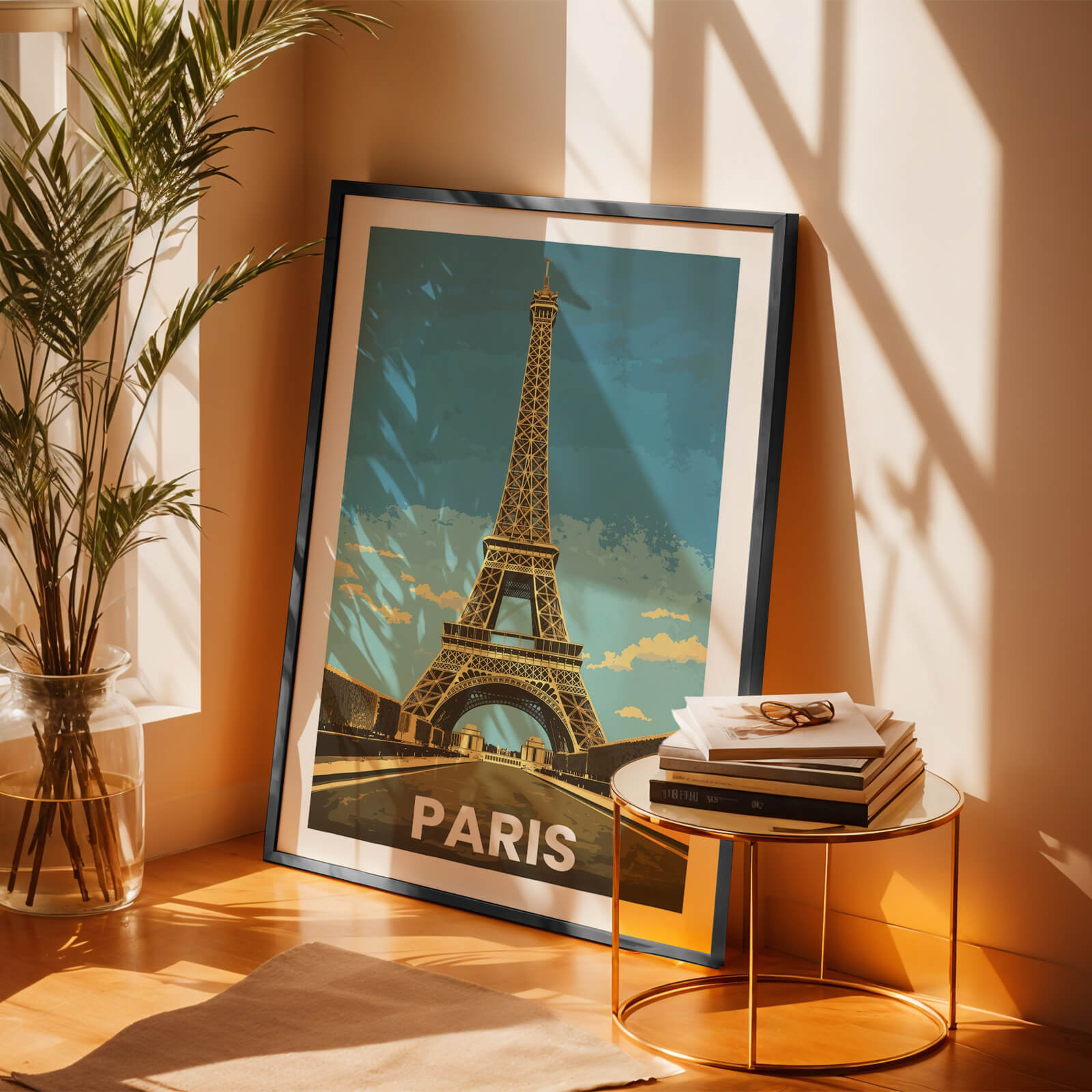 Paris Vintage City Travel Poster