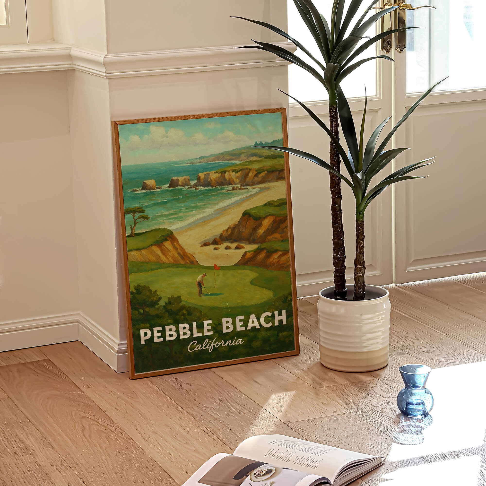 Pebble Beach Travel Poster