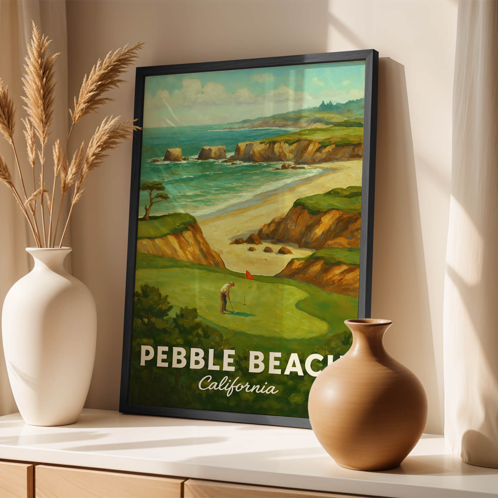 Pebble Beach Travel Poster