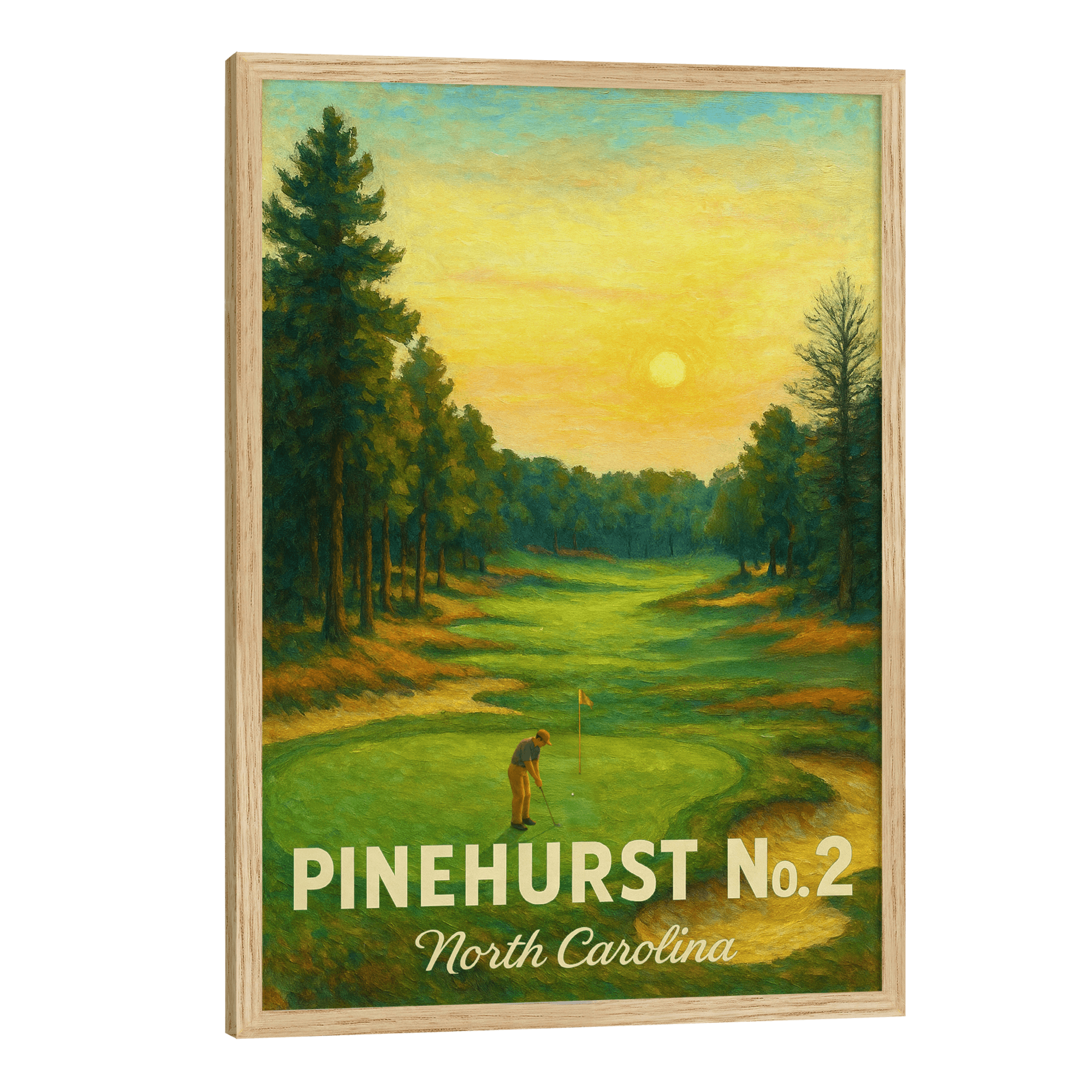 Pinehurst No. 2 Travel Poster