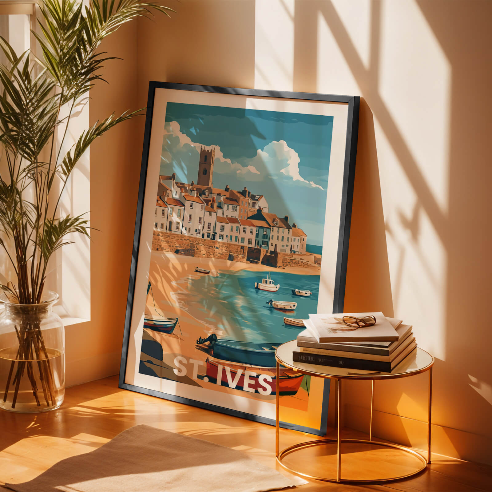 St. Ives Vintage City Travel Poster