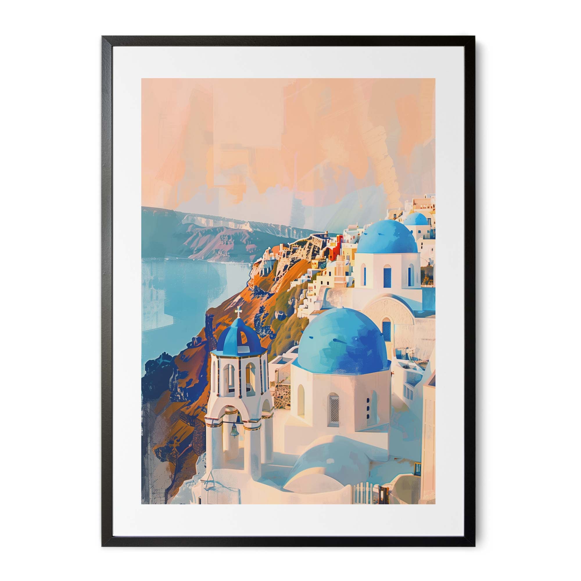 Santorini Greece Dome Poster