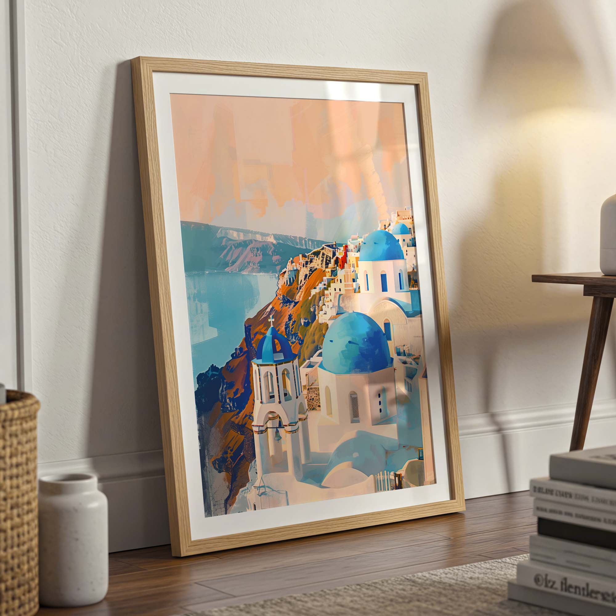 Santorini Greece Dome Poster