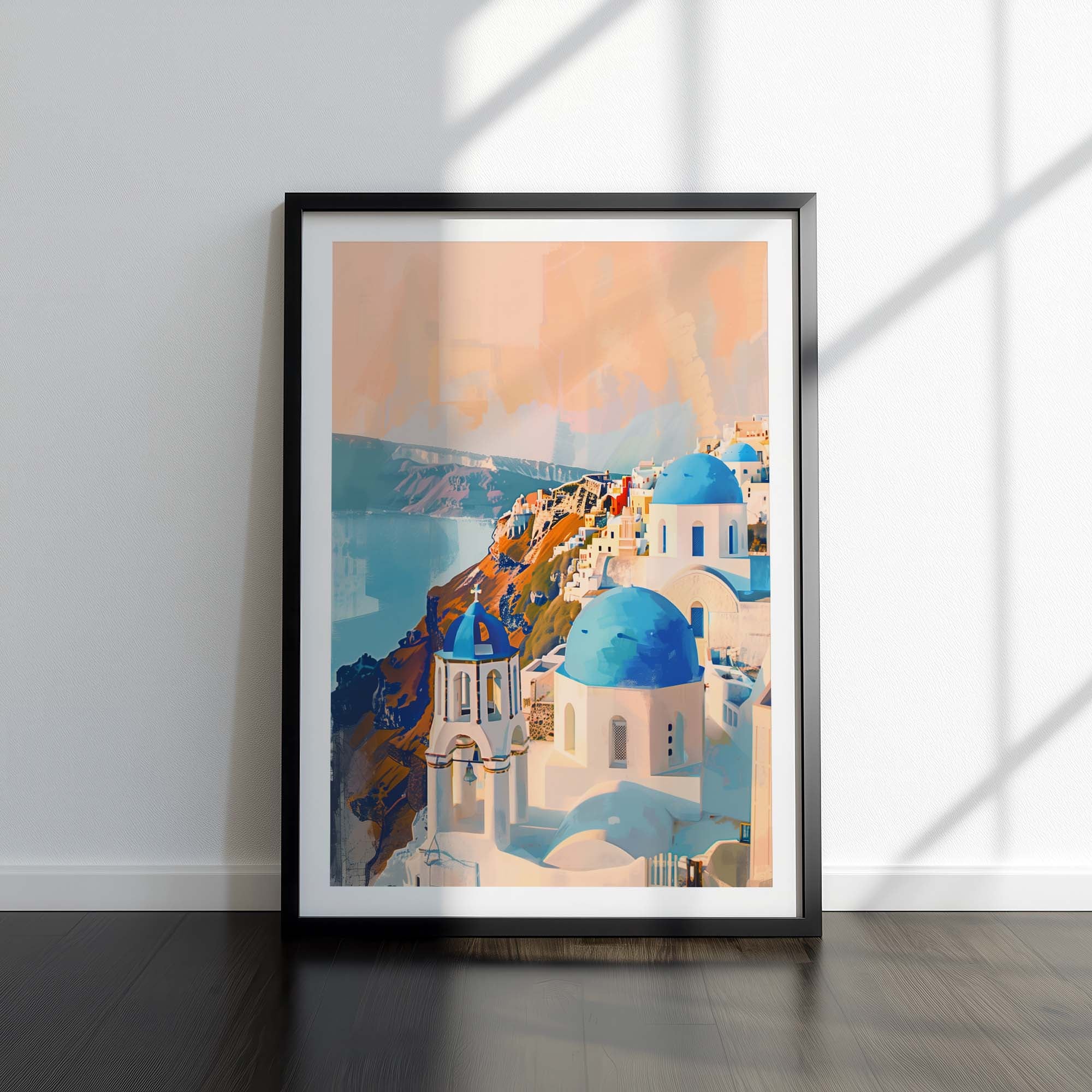 Santorini Greece Dome Poster