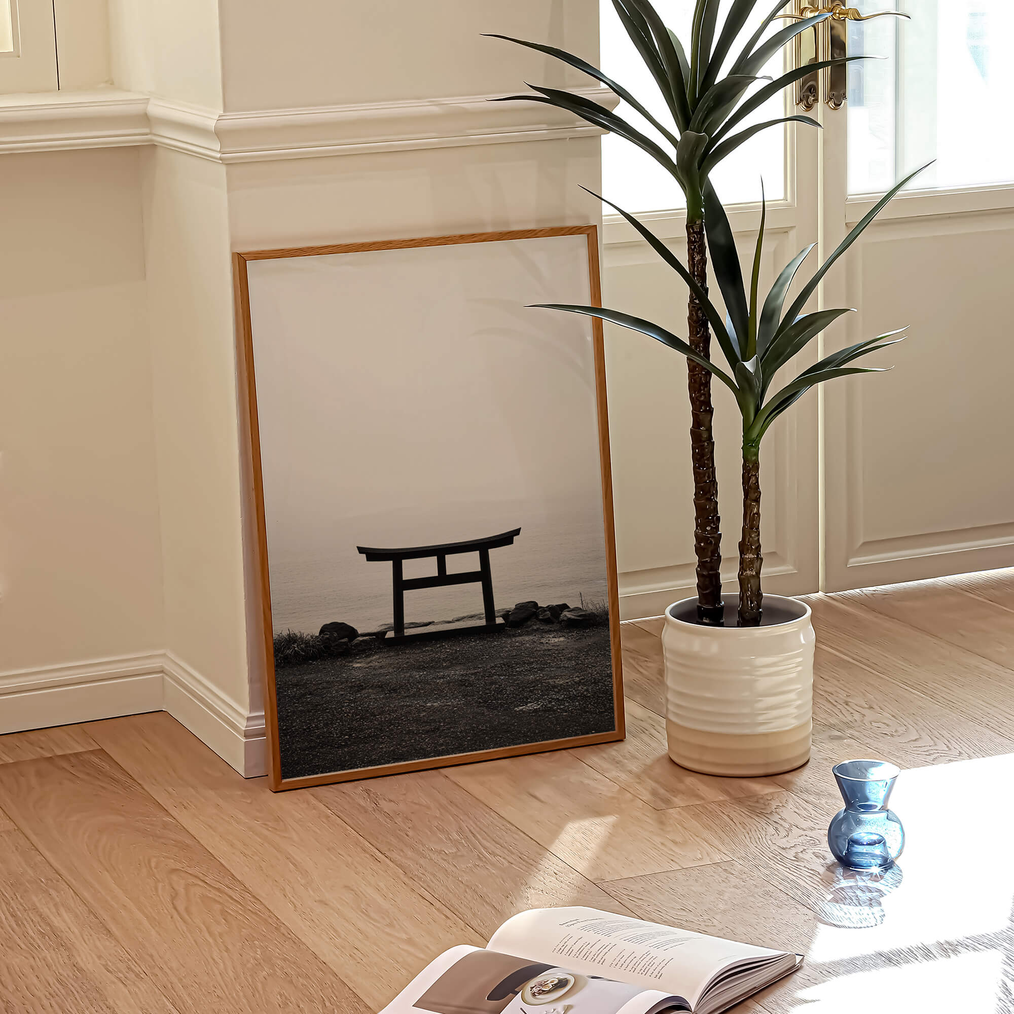 Torii At Dawn Poster