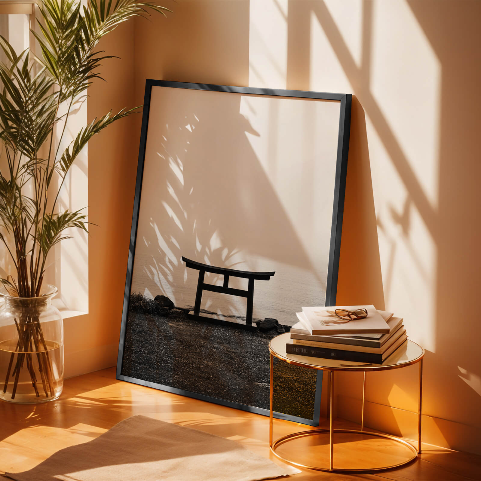Torii At Dawn Poster