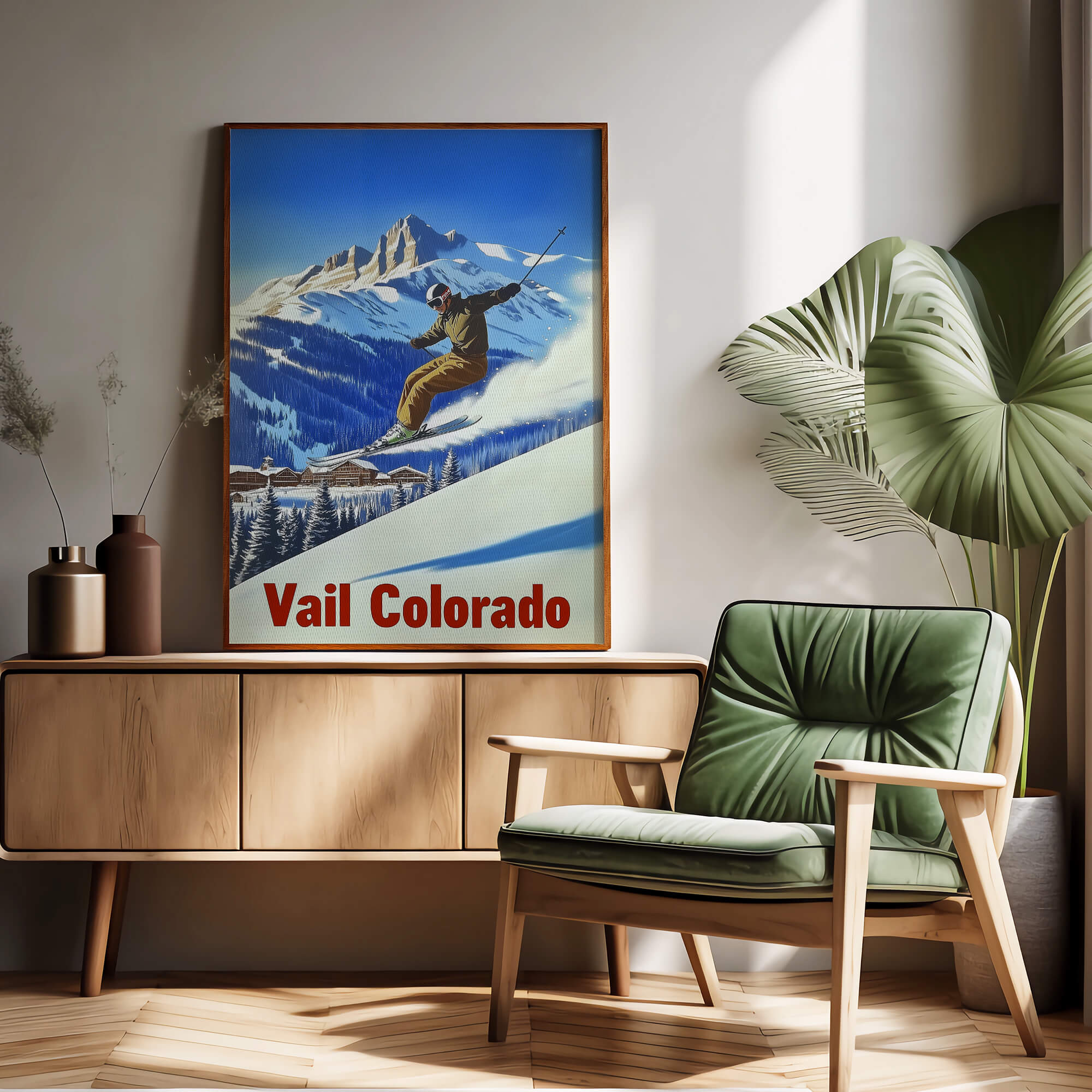 Vail, Colorado Vintage Ski Travel Poster