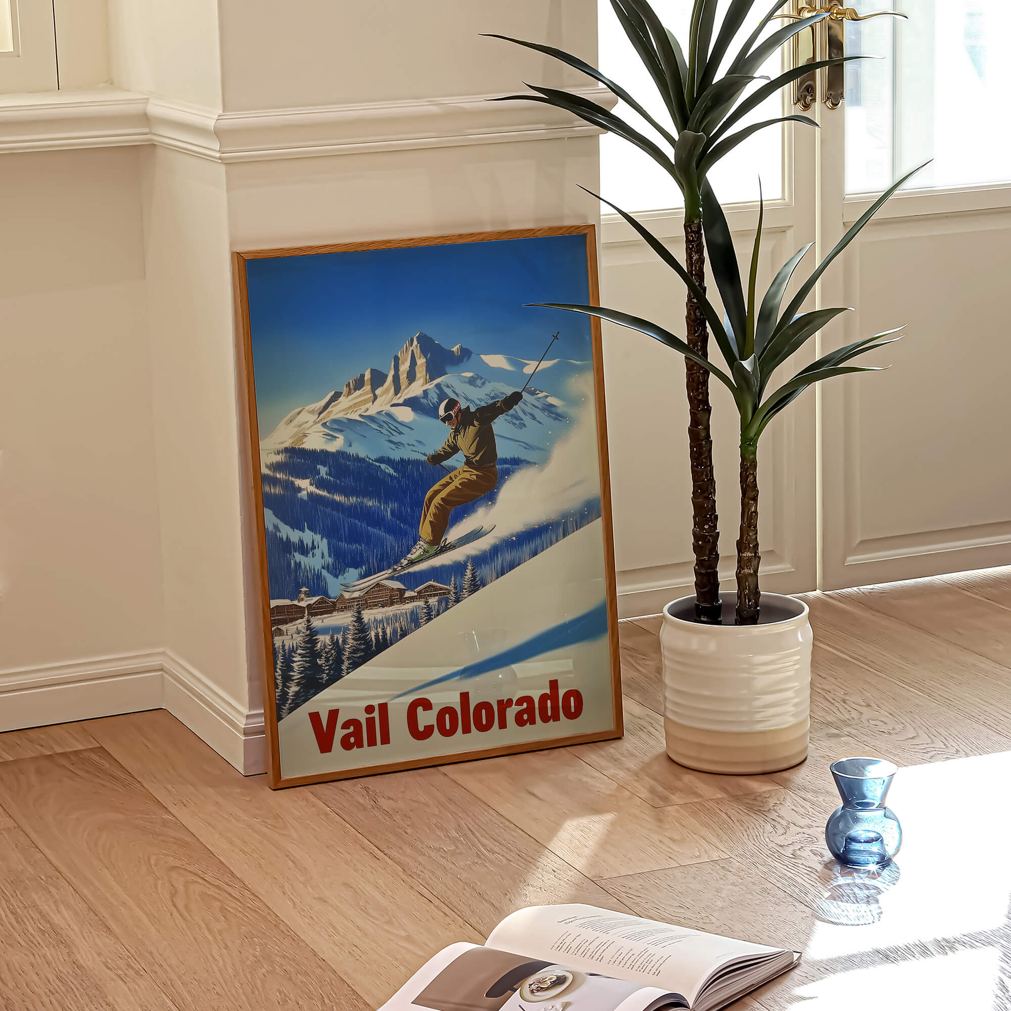 Vail, Colorado Vintage Ski Travel Poster