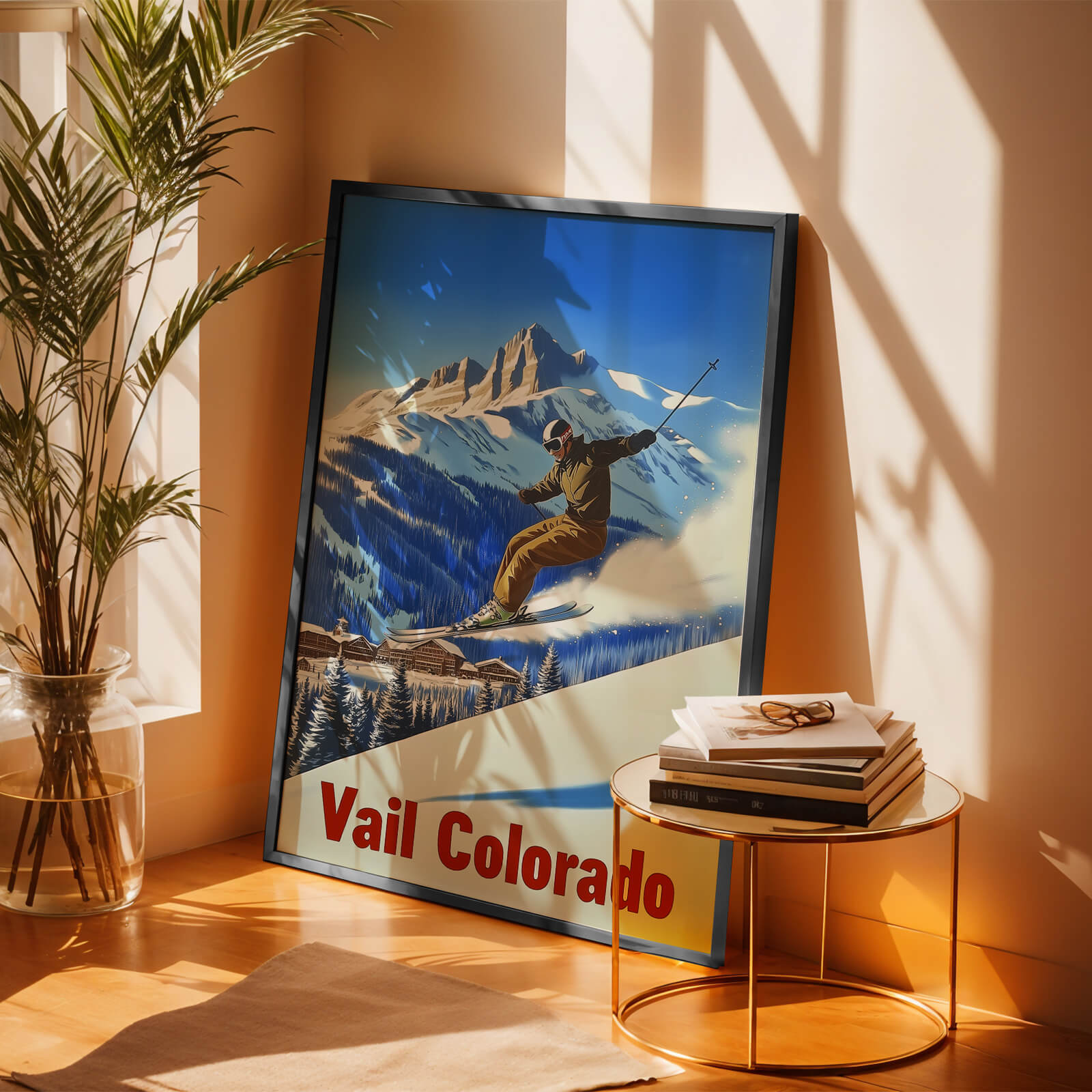 Vail, Colorado Vintage Ski Travel Poster