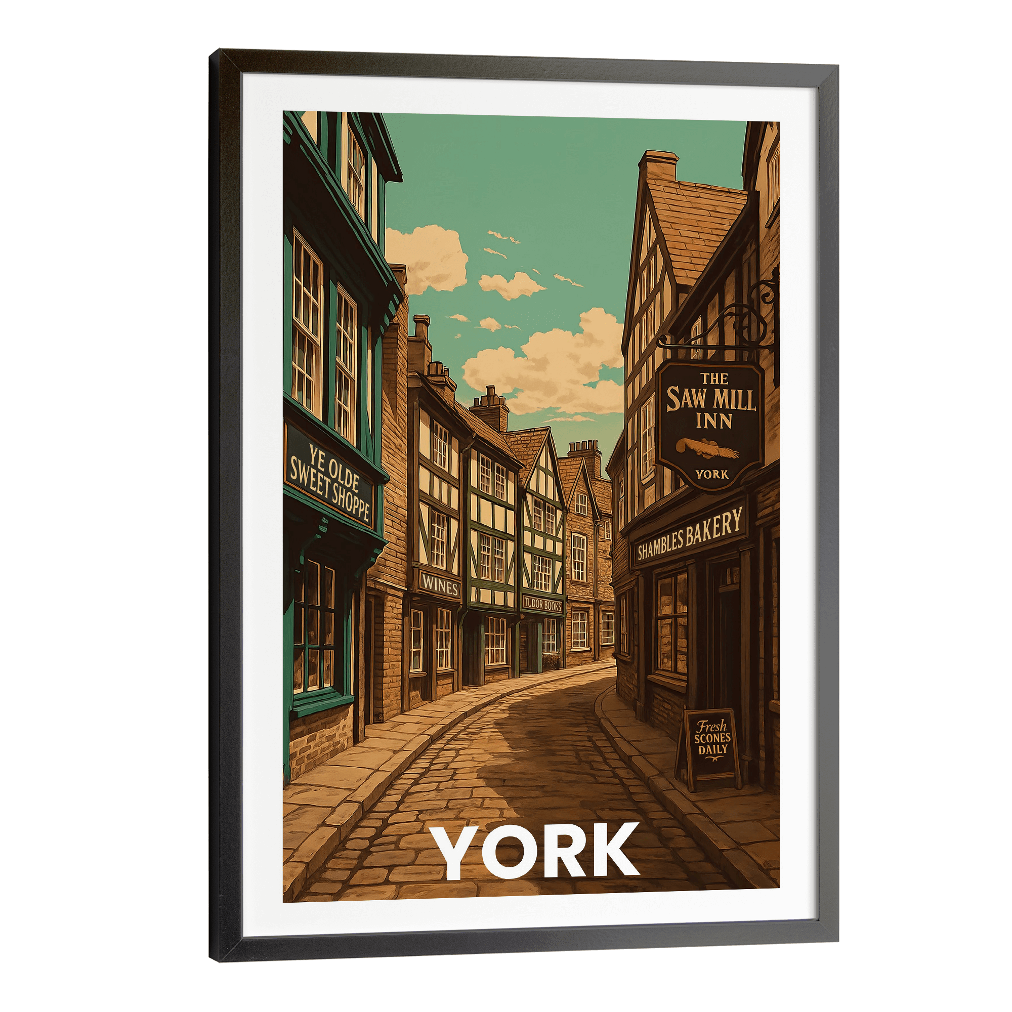 York Vintage City Travel Poster