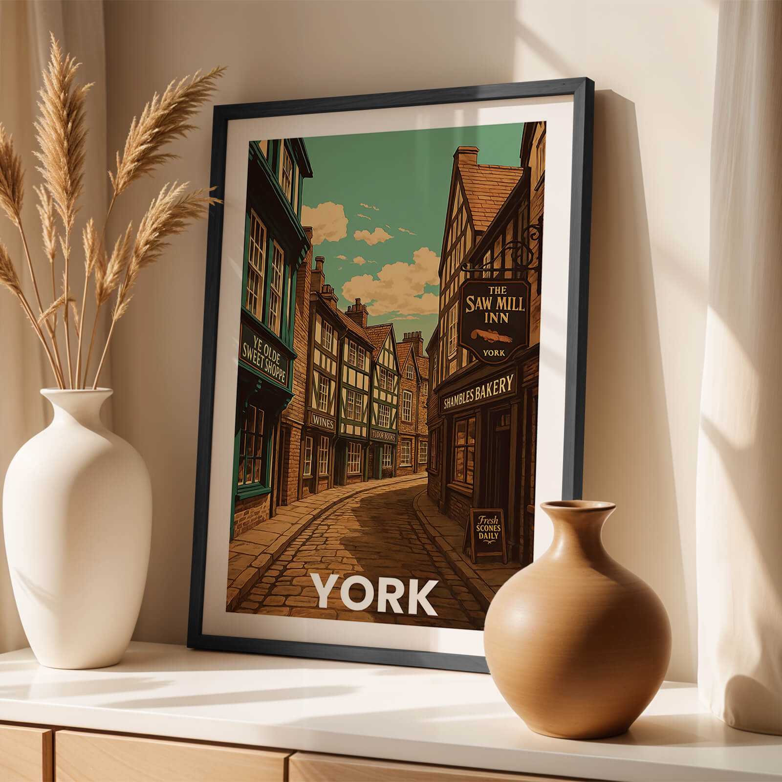 York Vintage City Travel Poster
