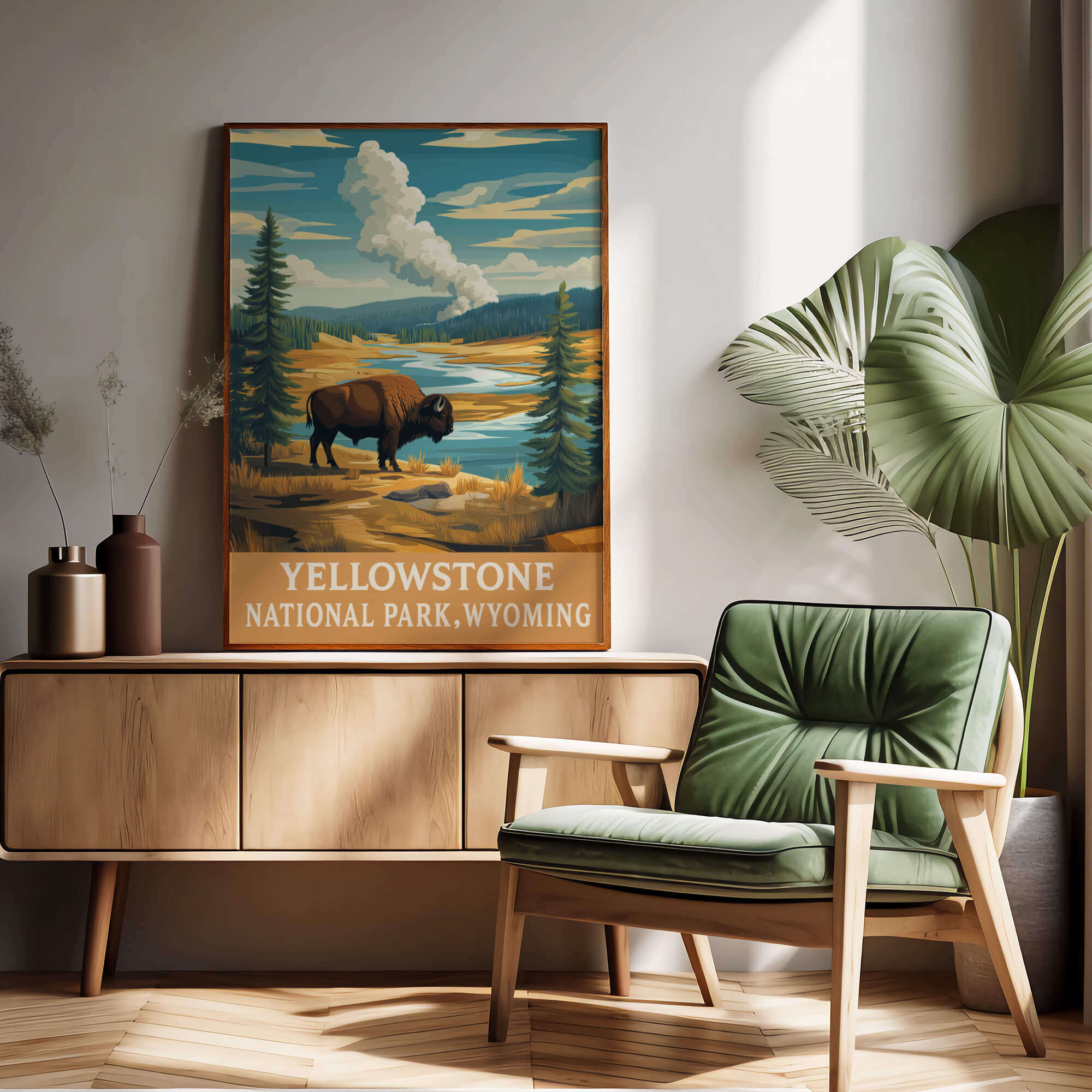 Yellowstone National Park Travel Poster