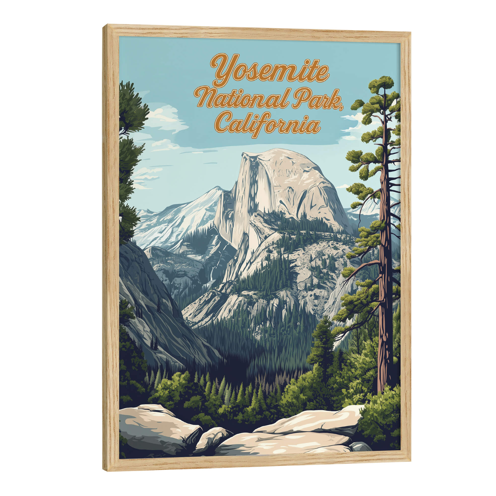 Yosemite National Park Travel Poster