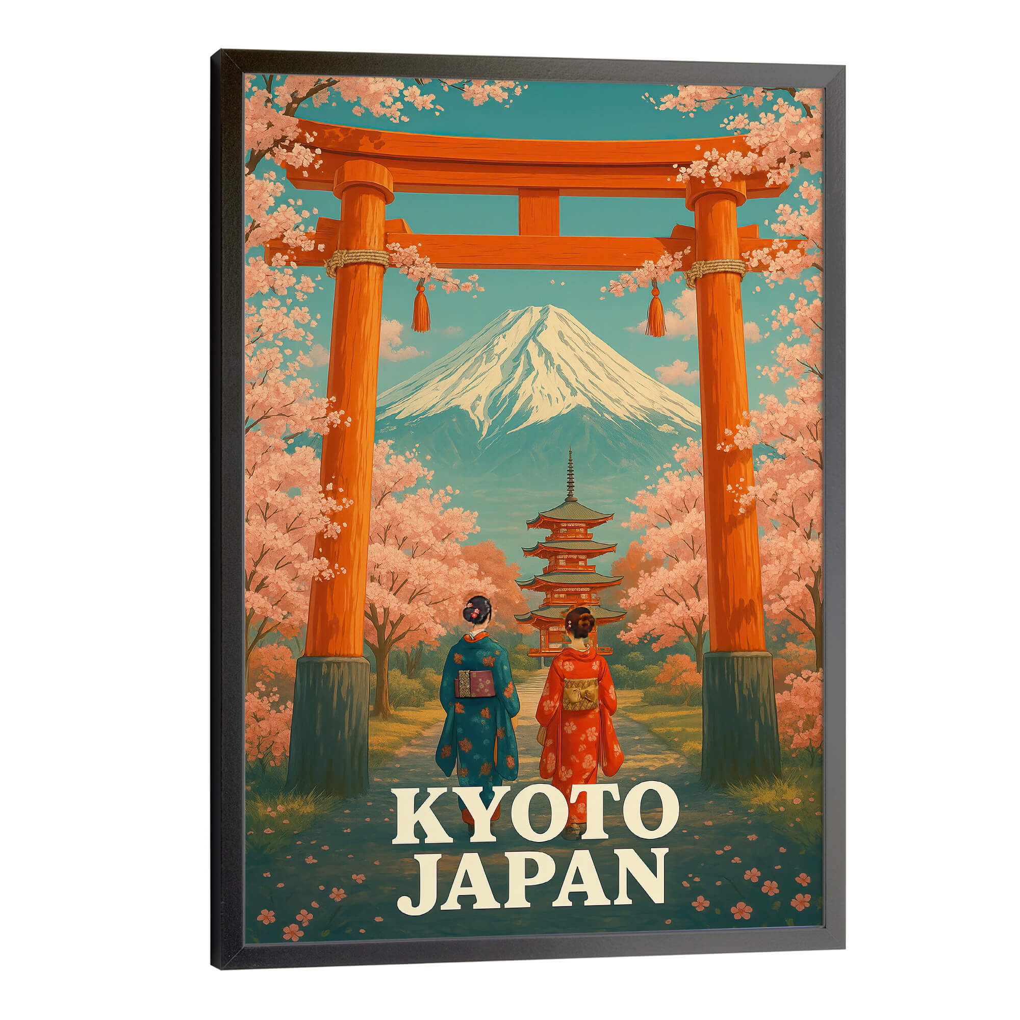 Kyoto Pathway Travel Poster