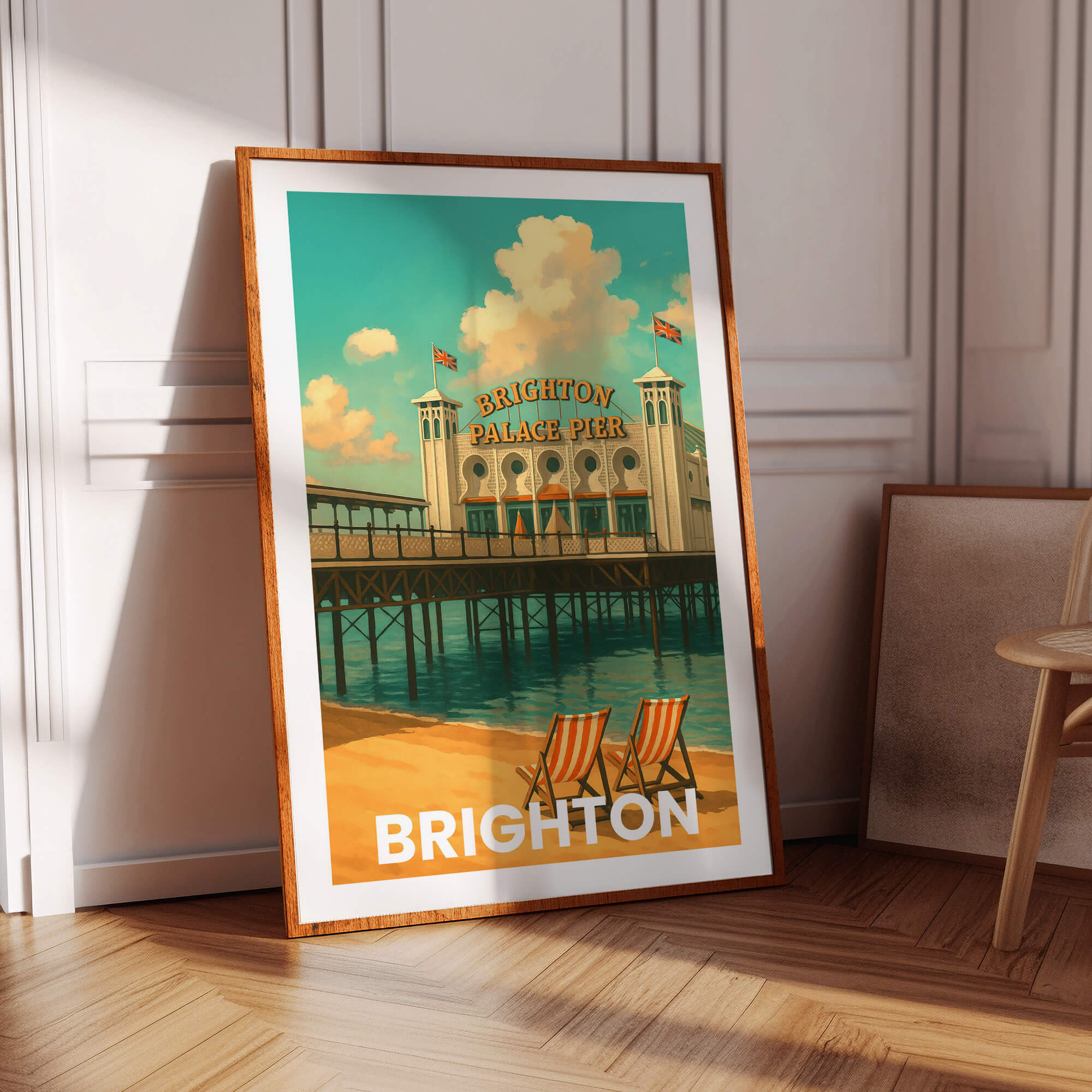 Brighton Vintage City Travel Poster
