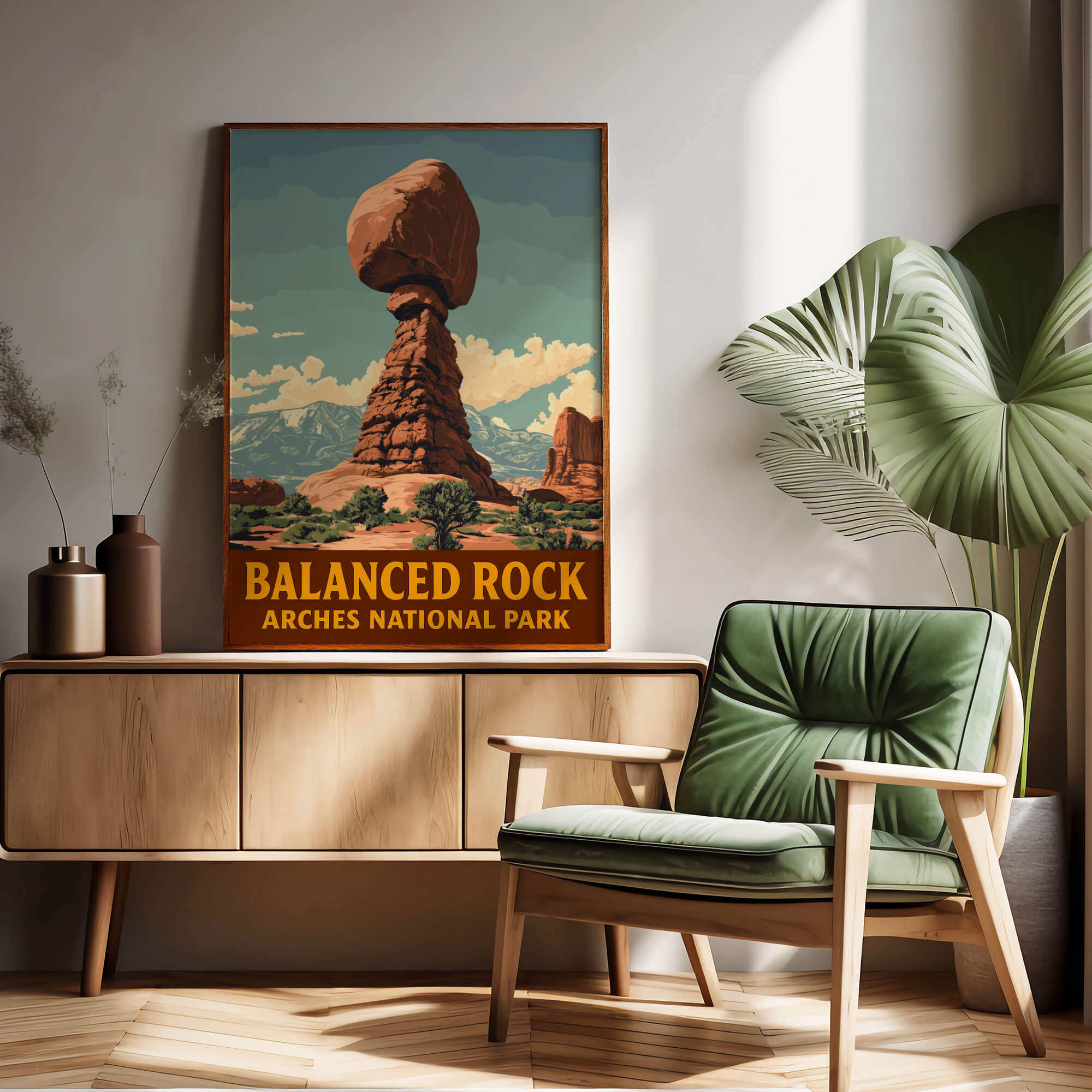 Balanced Rock Arches National Park Travel Poster