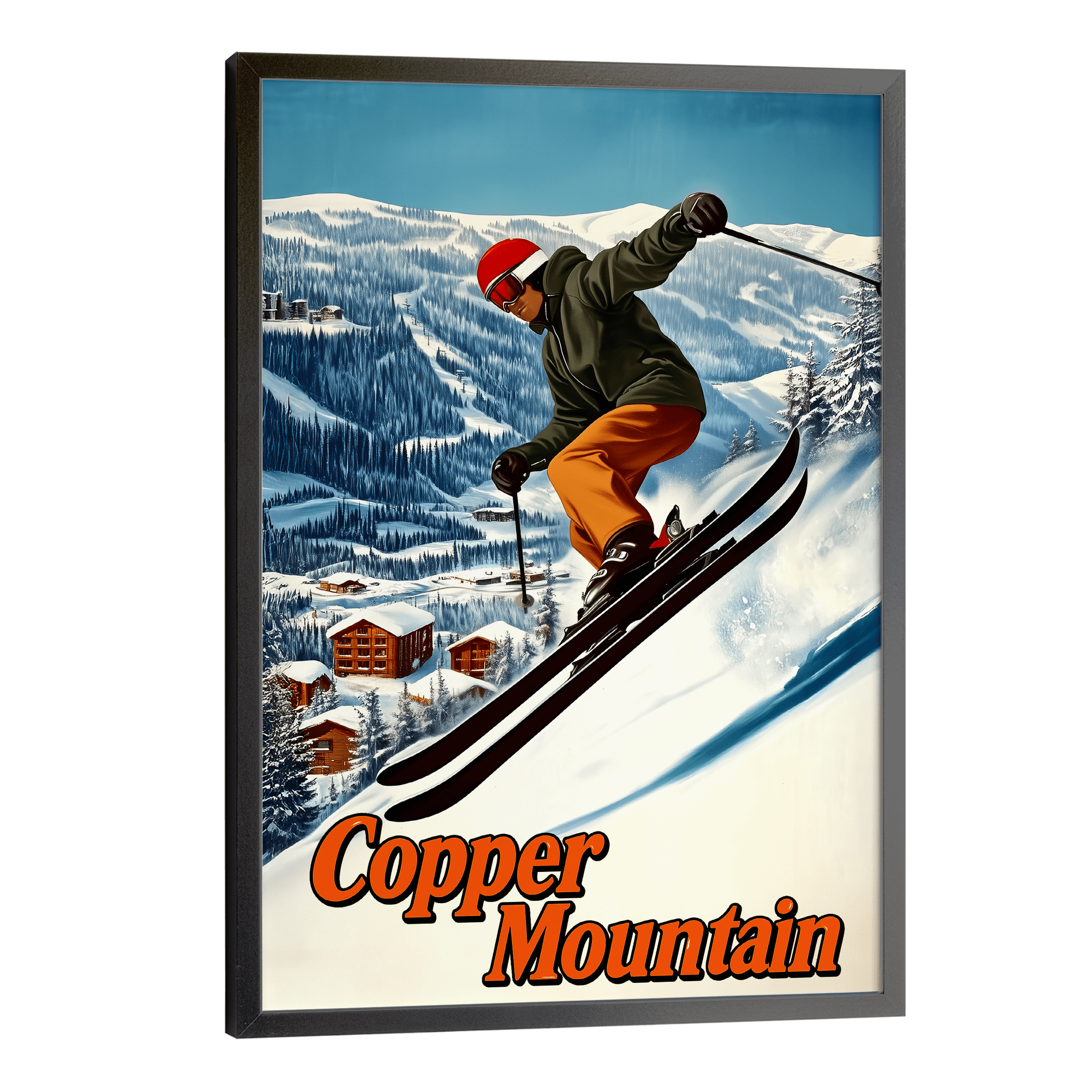 Copper Mountain, Colorado Vintage Ski Travel Poster