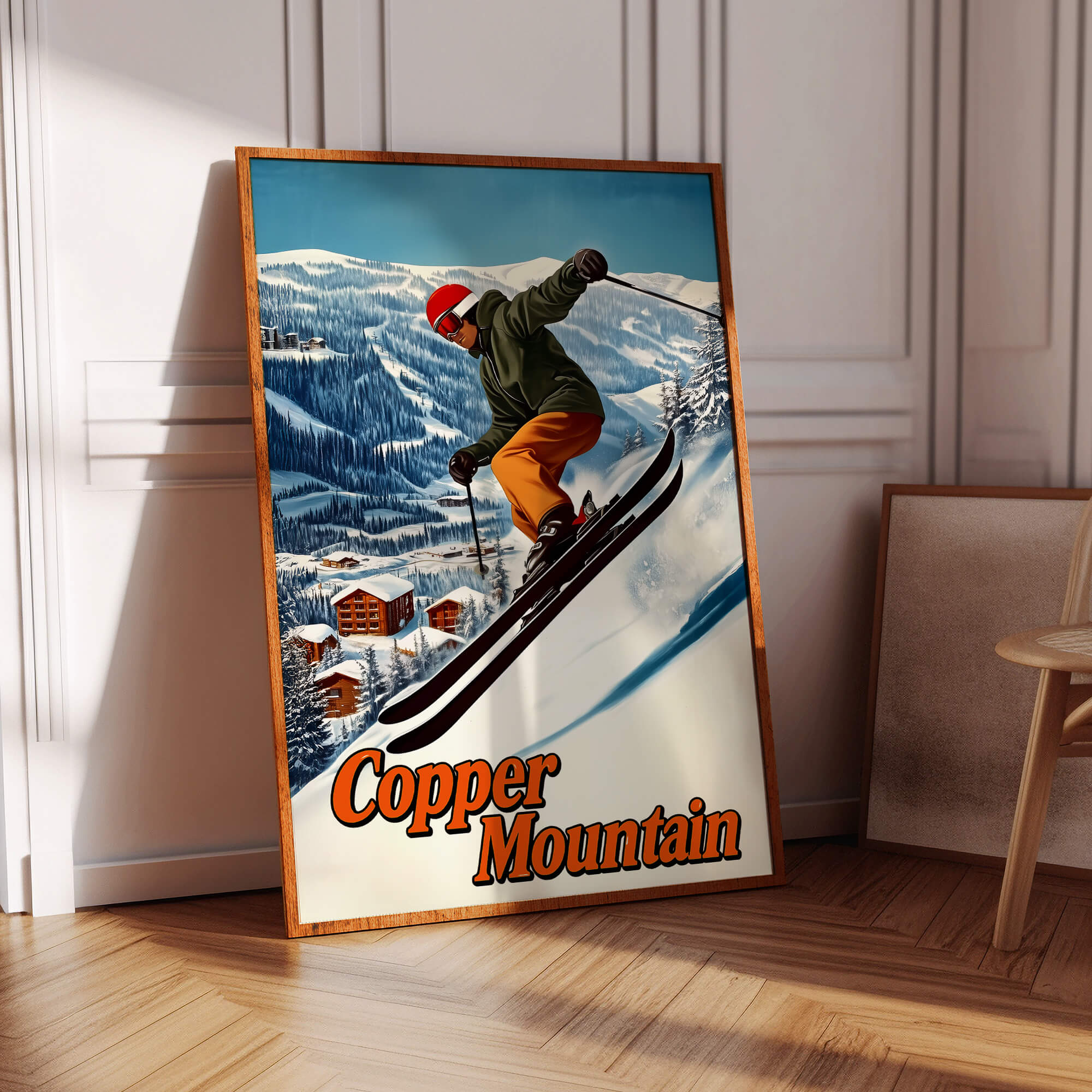 Copper Mountain, Colorado Vintage Ski Travel Poster