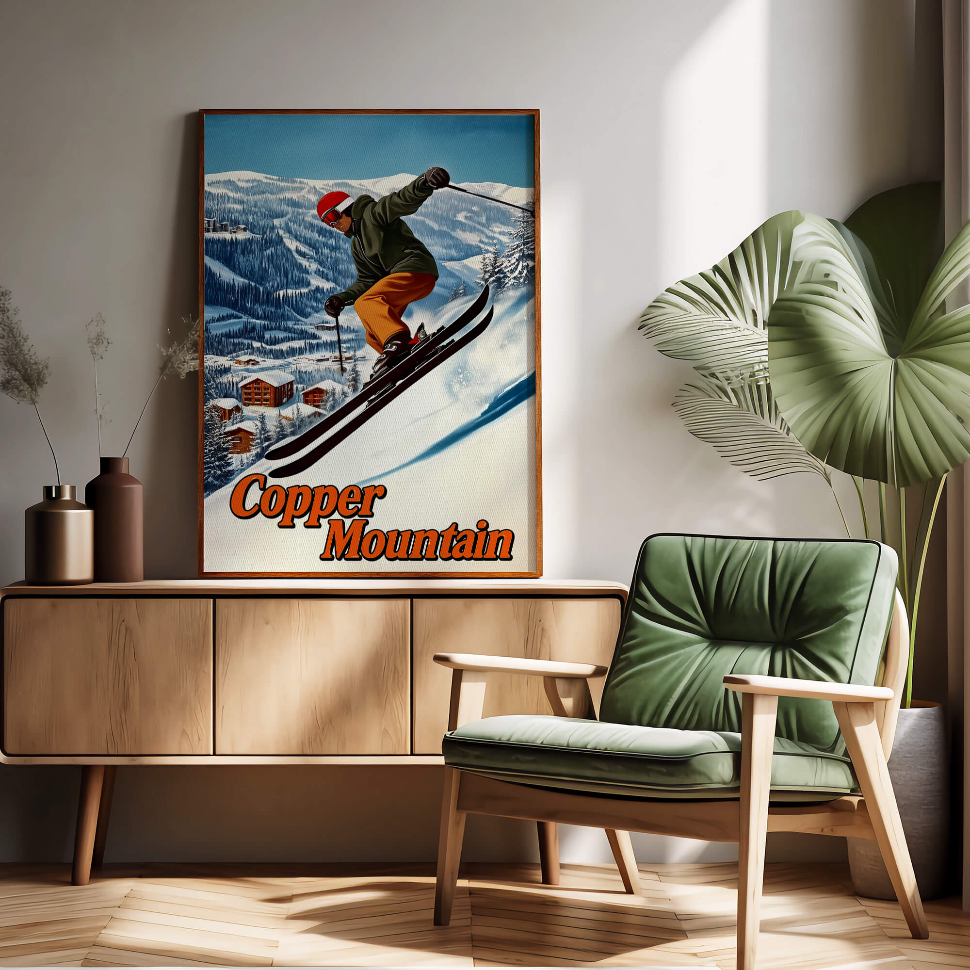 Copper Mountain, Colorado Vintage Ski Travel Poster