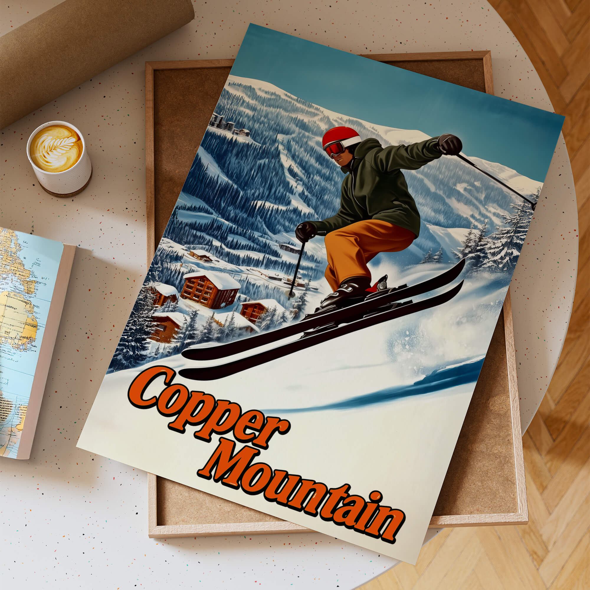 Copper Mountain, Colorado Vintage Ski Travel Poster