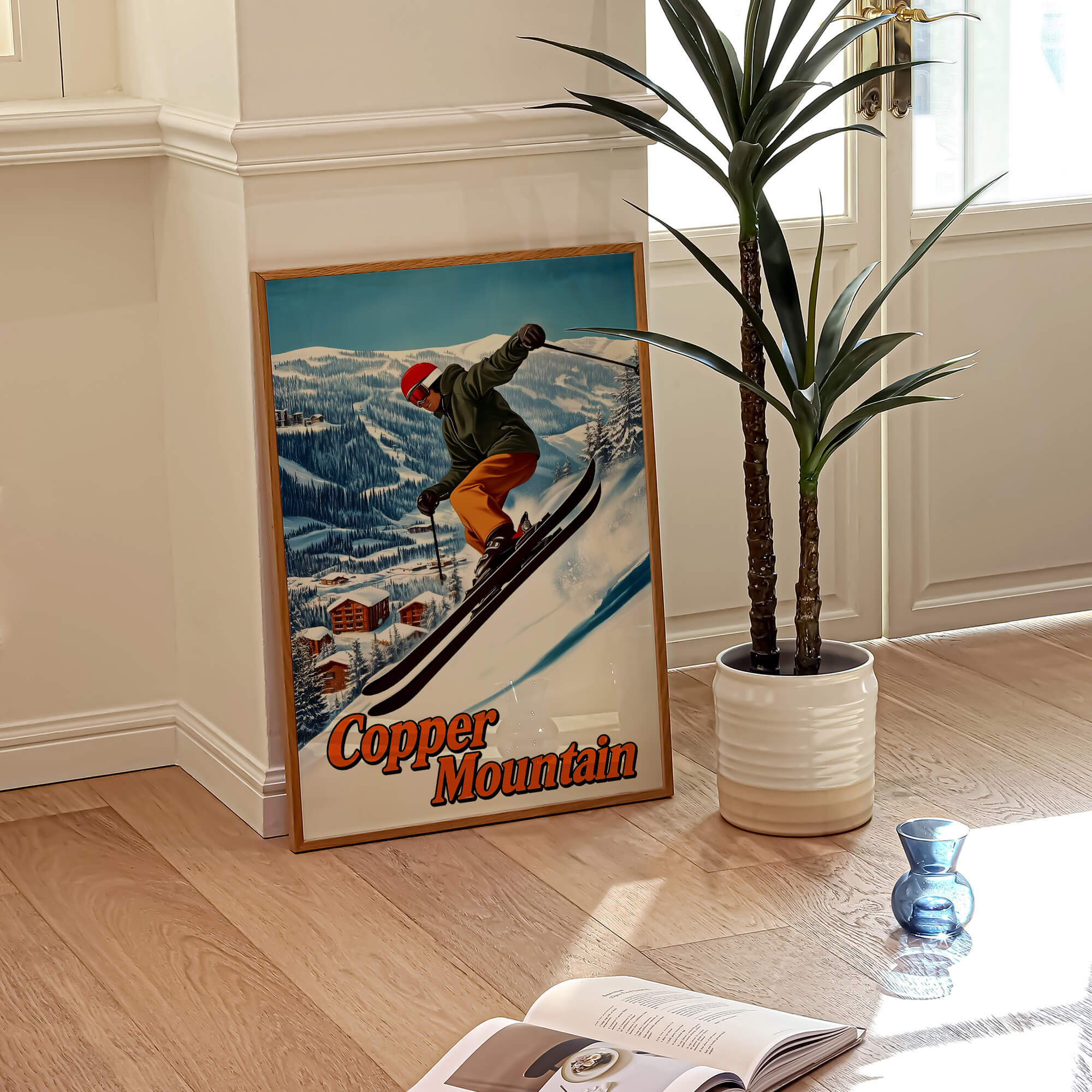 Copper Mountain, Colorado Vintage Ski Travel Poster