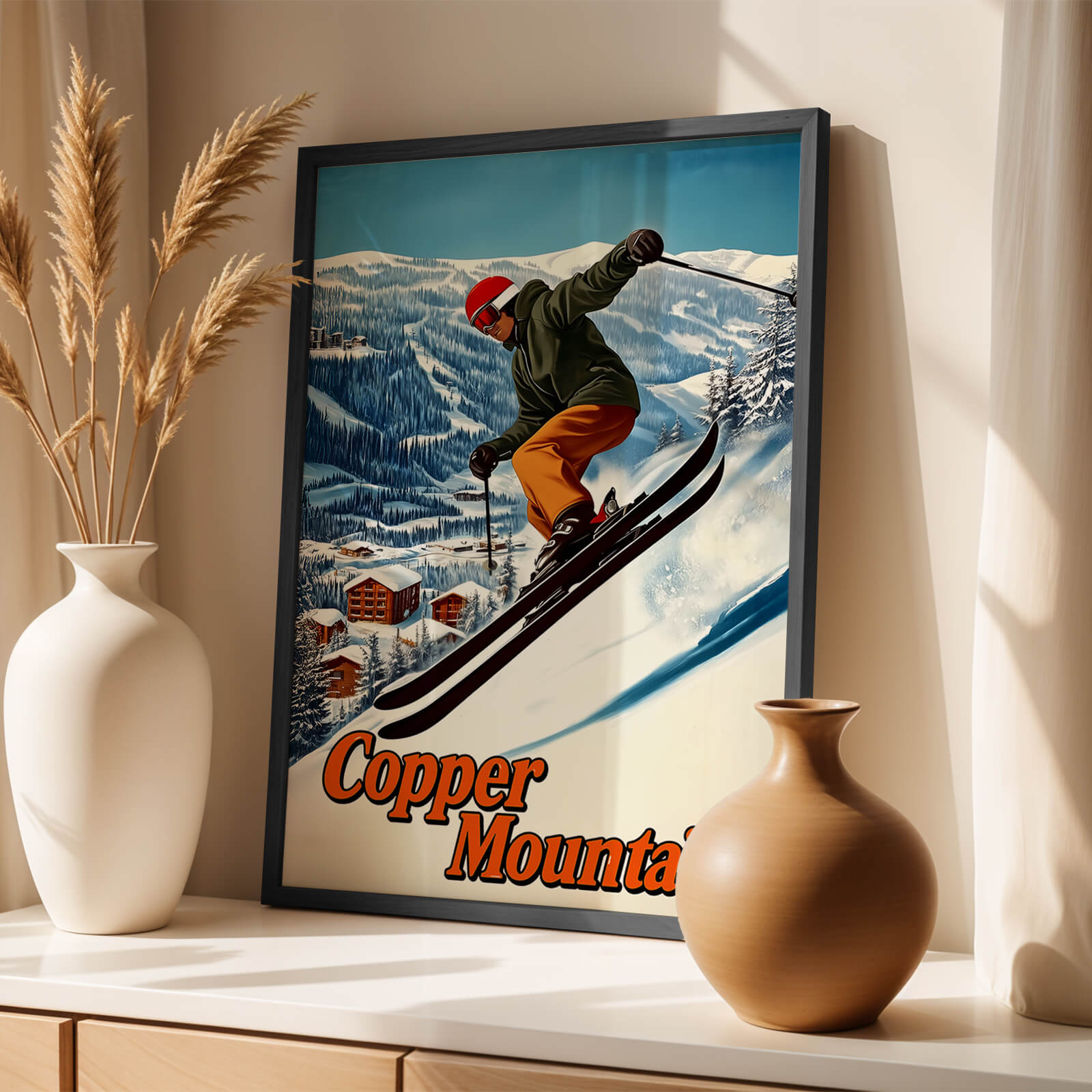 Copper Mountain, Colorado Vintage Ski Travel Poster