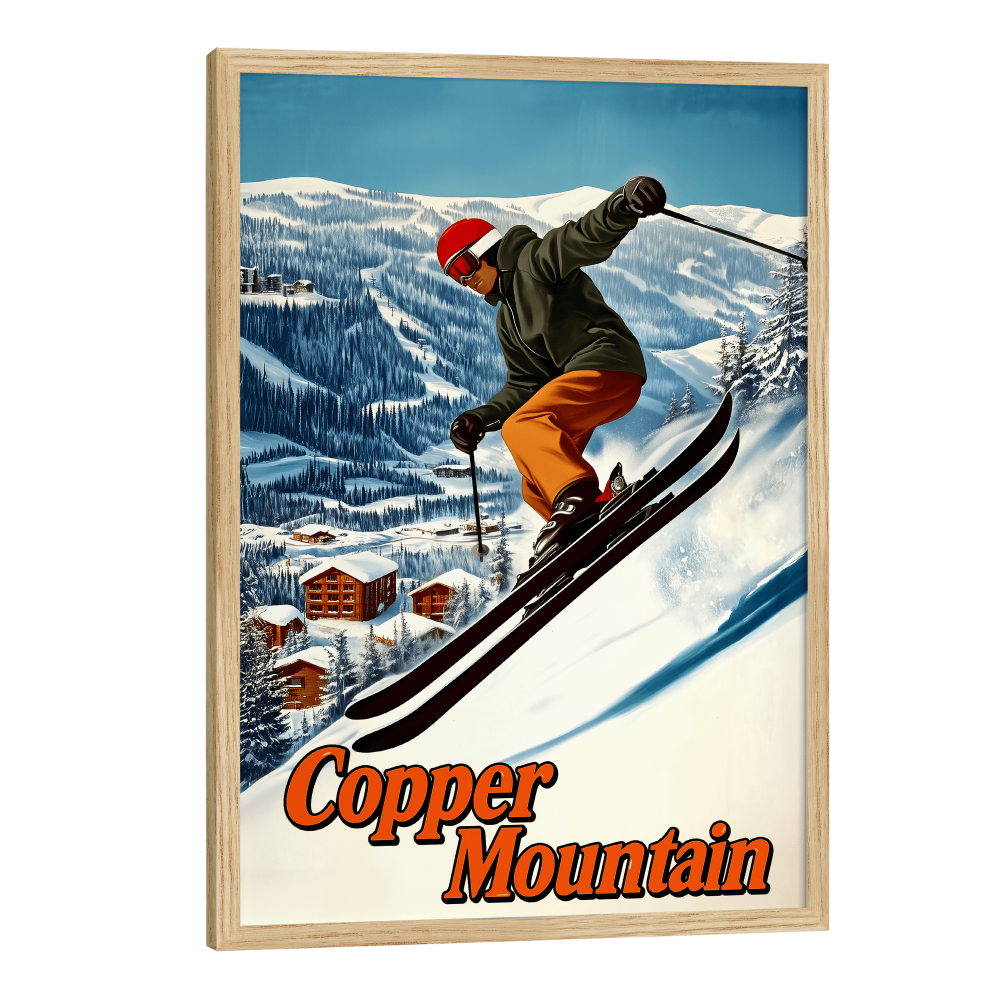 Copper Mountain, Colorado Vintage Ski Travel Poster
