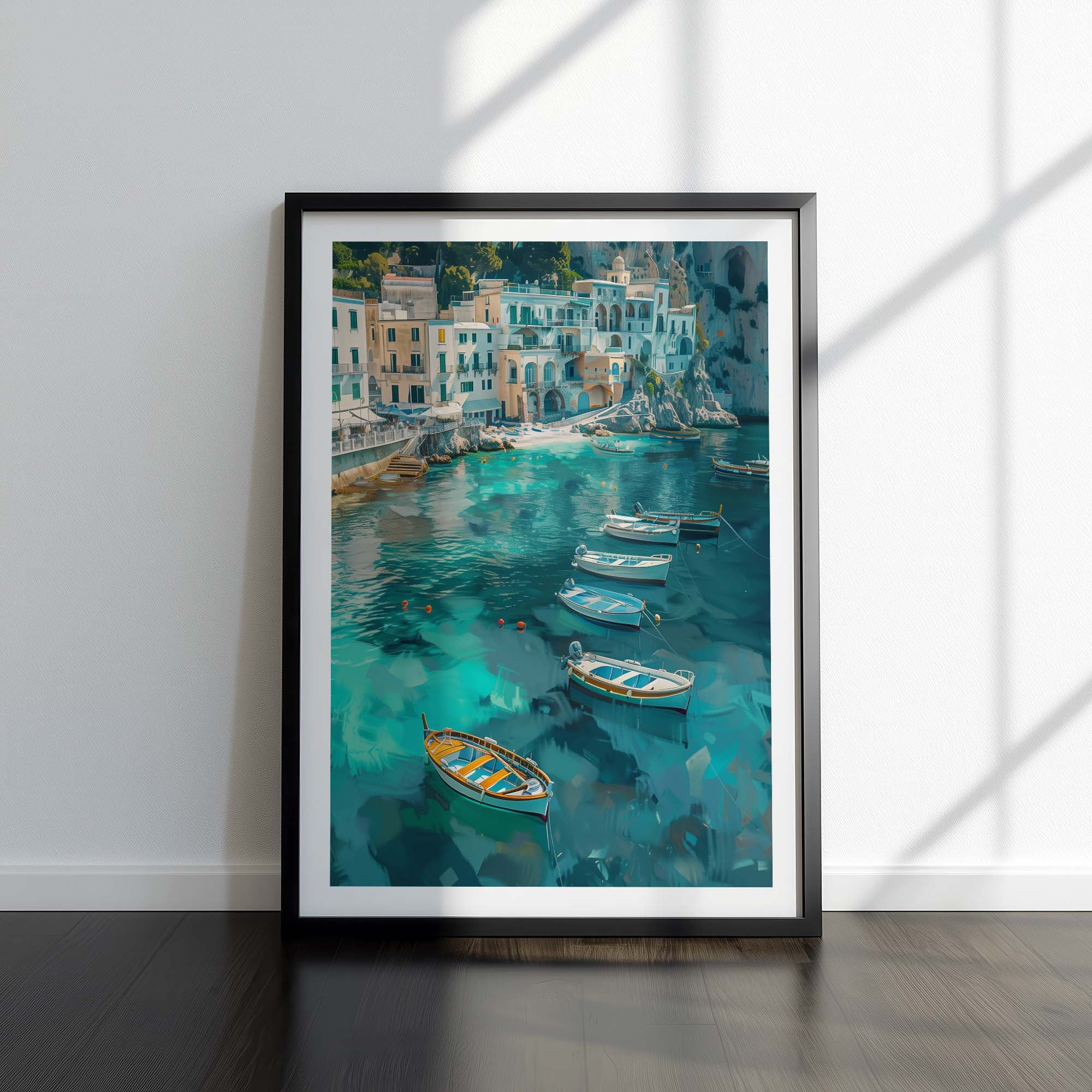 Capri Marina Boats Poster