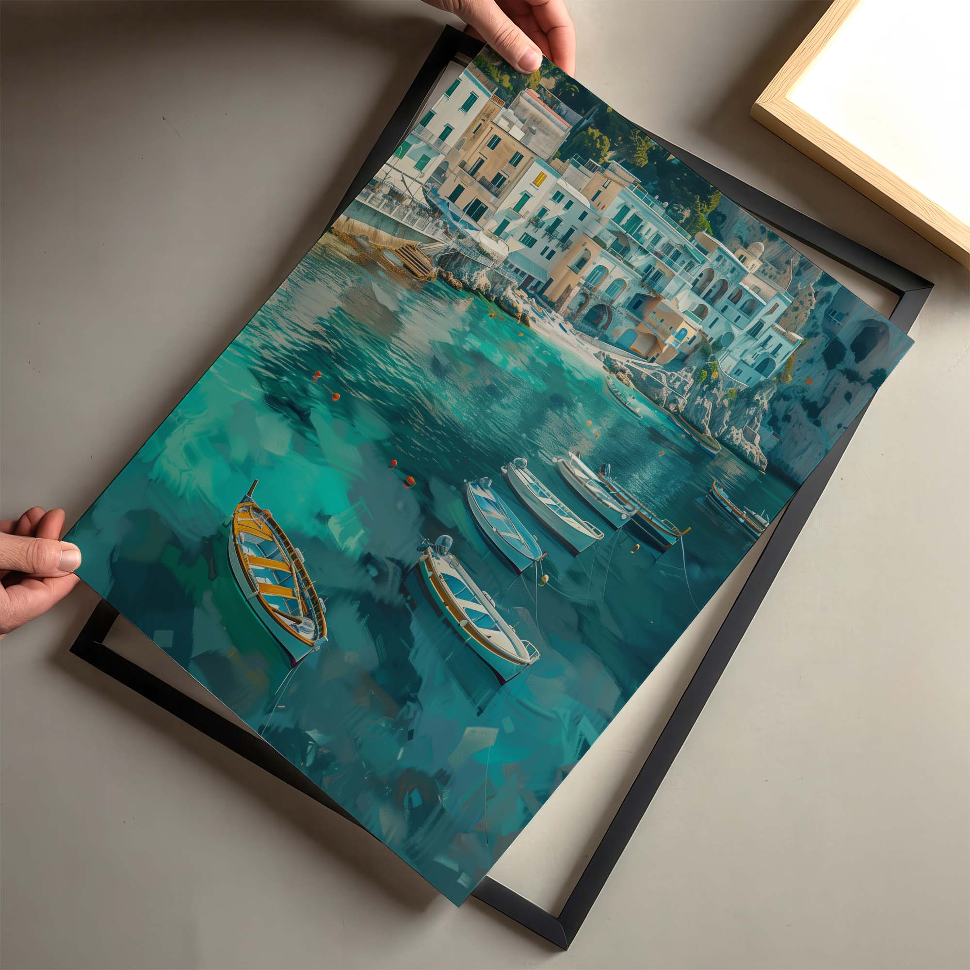 Capri Marina Boats Poster