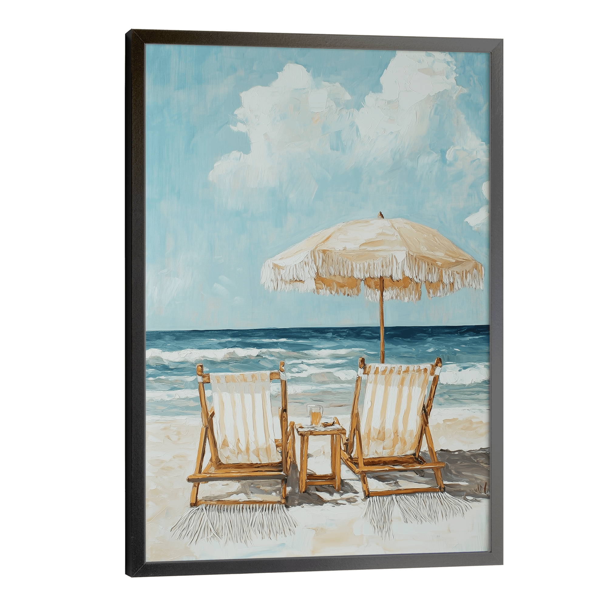 Deckchairs In The Sun Poster