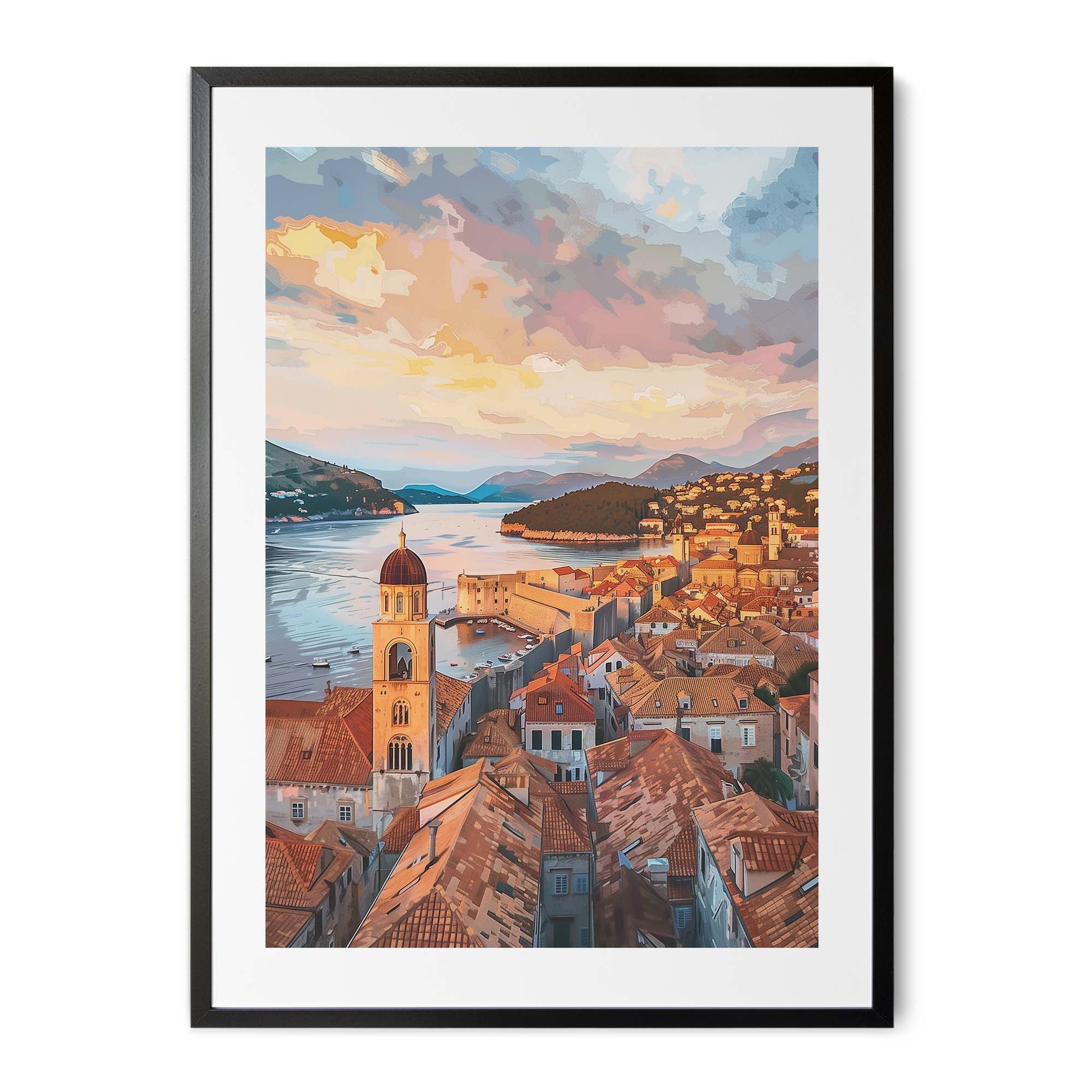 Dubrovnik Croatia Old Town Poster