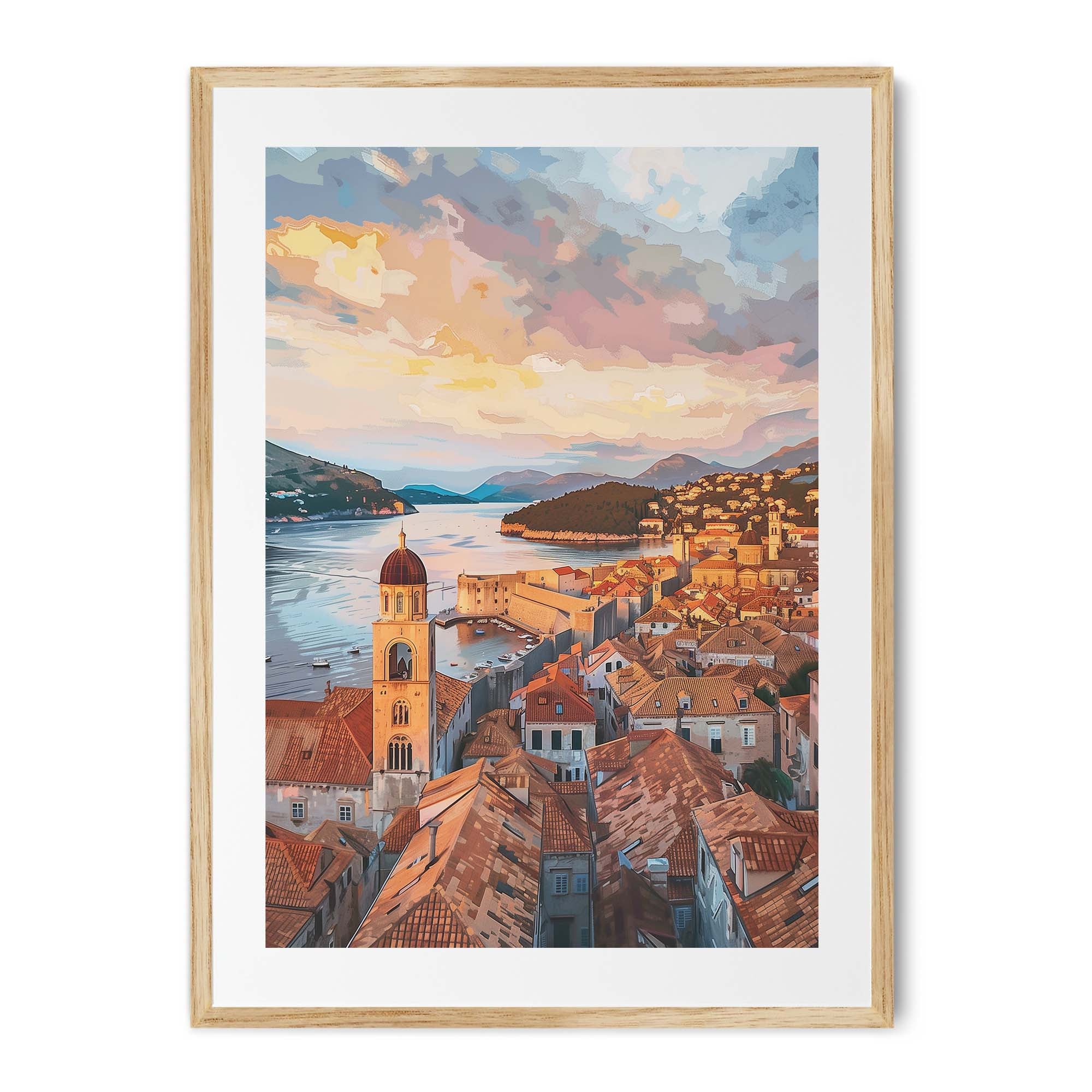Dubrovnik Croatia Old Town Poster